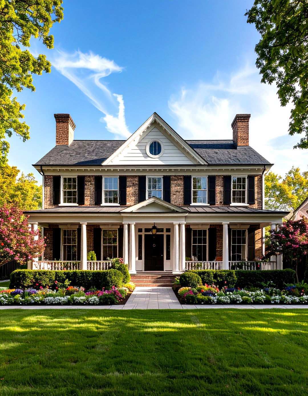 Georgian Symmetrical Elegance - 24 Houses With Black Windows