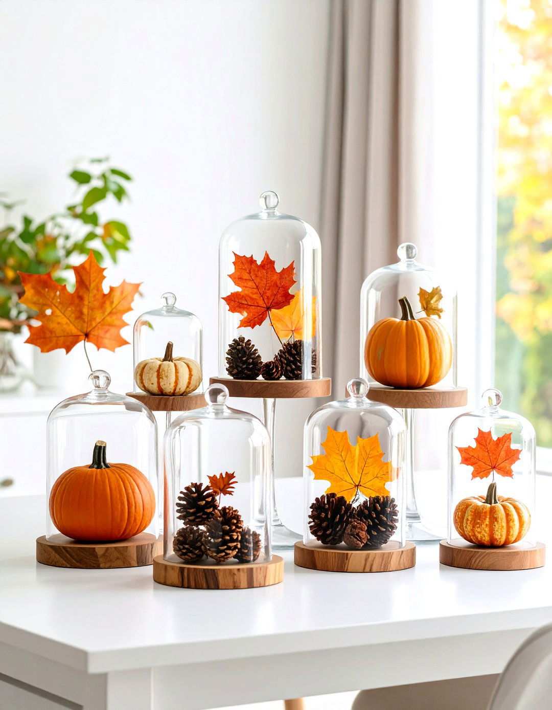 Glass Cloche Collections - 24 Thanksgiving Centerpiece Ideas
