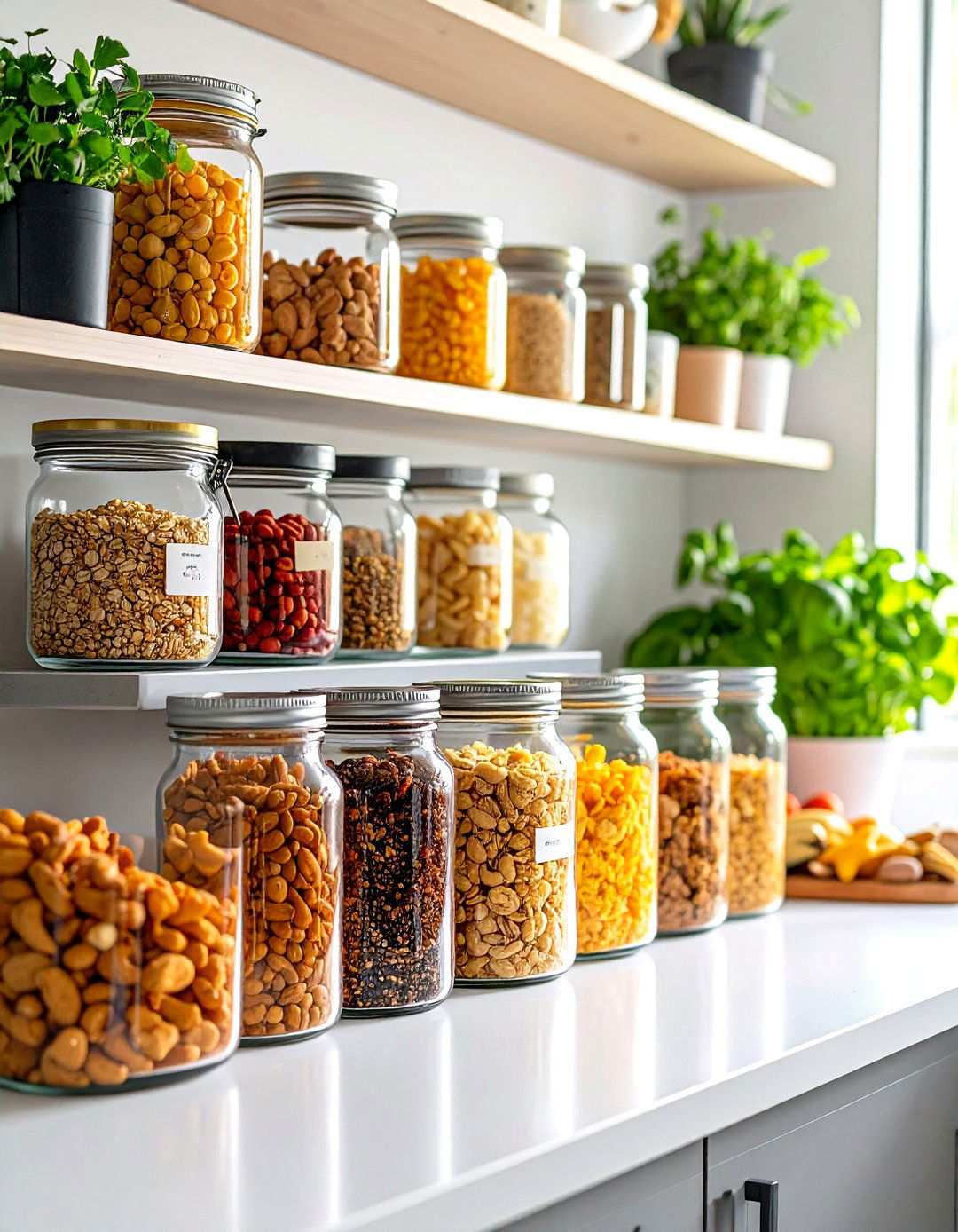 Glass Jar Display Storage - 24 Snack Storage Ideas