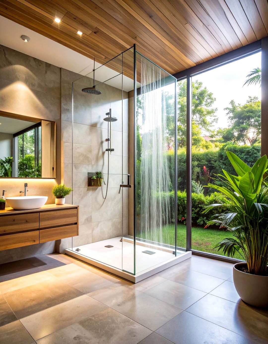 Glass Shower Enclosure Design - 24 Masculine Bathroom Ideas