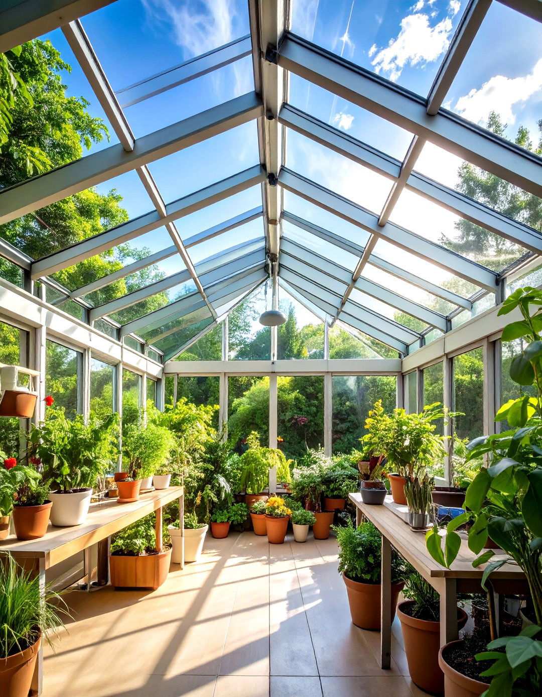 Glass Skylight Ceiling with Natural Light Integration - 24 Shed Ceiling Ideas