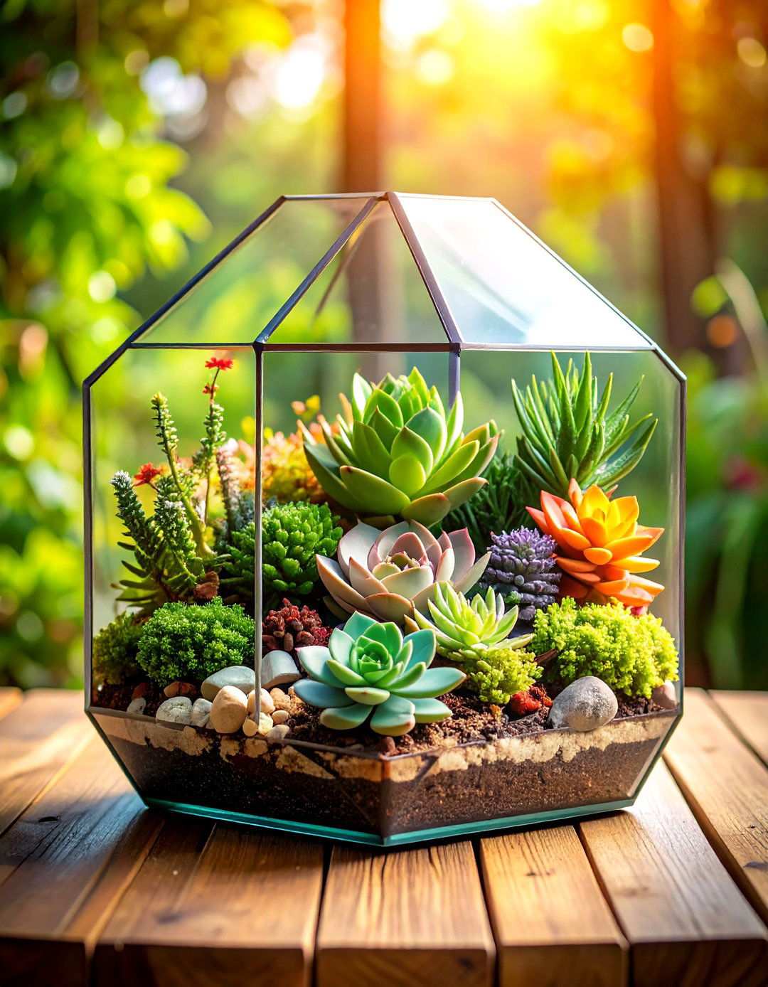 Glass Terrarium Style Containers - 24 Outdoor Succulent Container Ideas