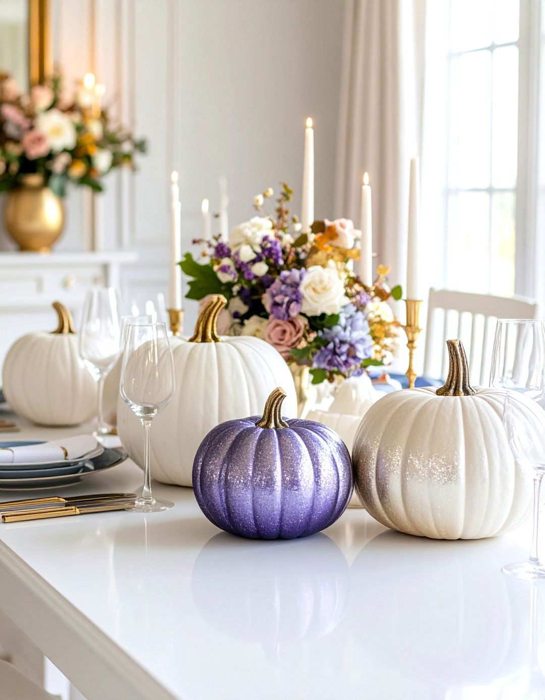 Glitter Gradient Pumpkin Sparkle - 24 Pumpkin Decor Ideas