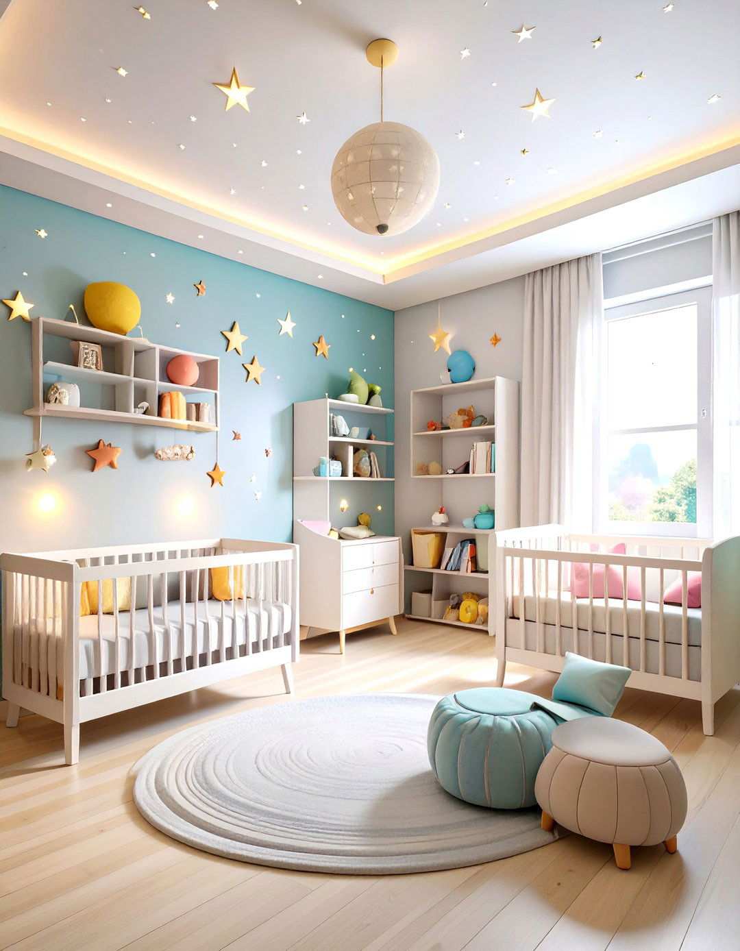 Glow in the Dark Cosmic Garden - 24 Space-themed Nursery Ideas