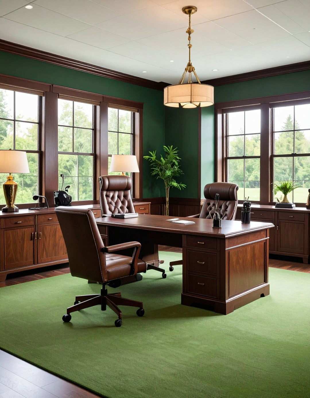 Golf Course Clubhouse Office - 24 Man Cave Office Ideas