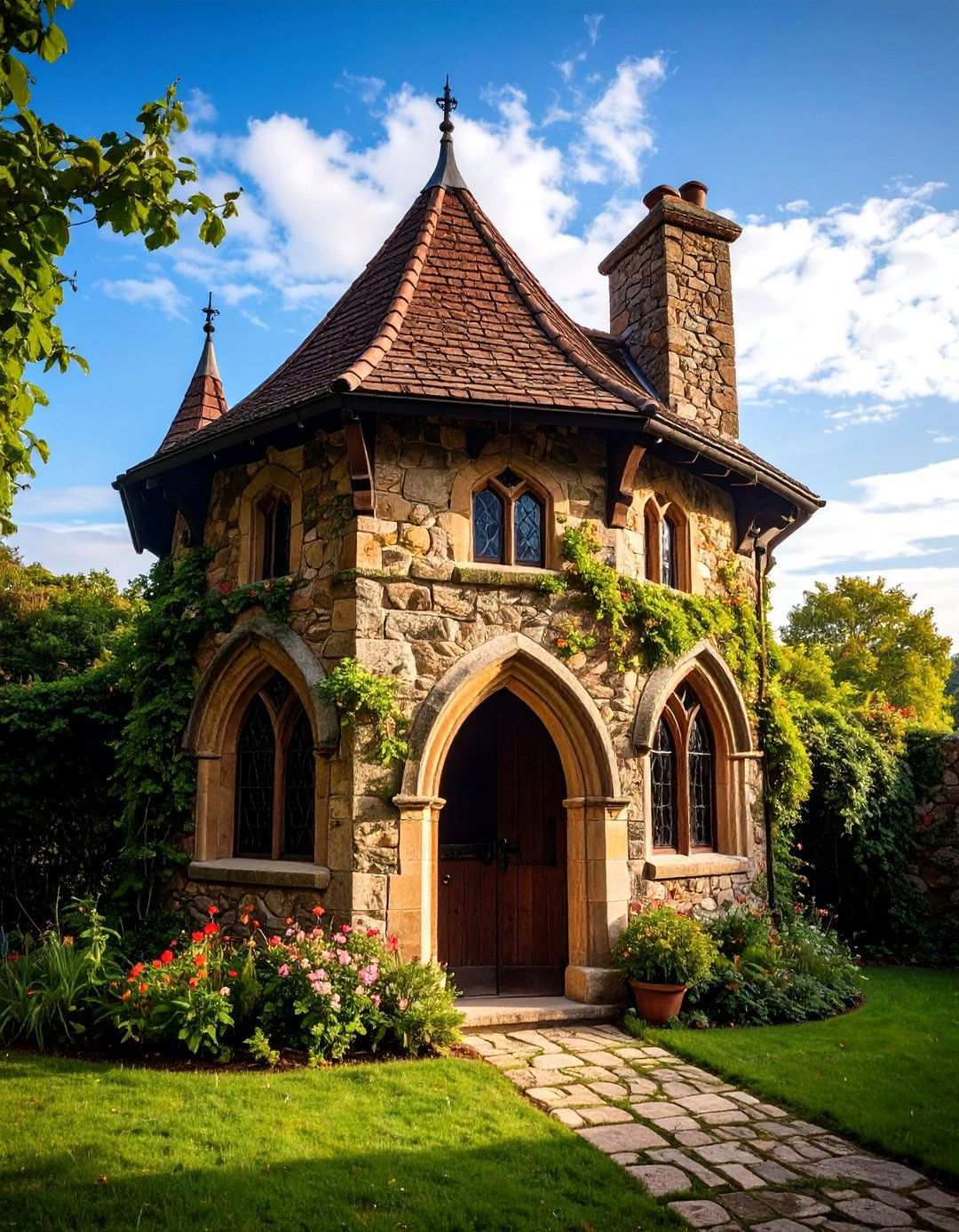 Gothic Arched Window Design with Medieval Architecture - 24 Outhouse Design Ideas
