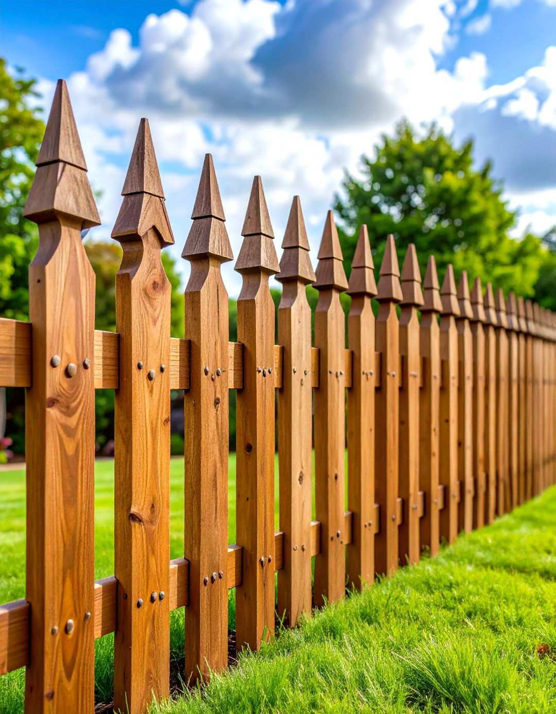 Gothic Post Top Designer Features - 24 Split Rail Fence Ideas