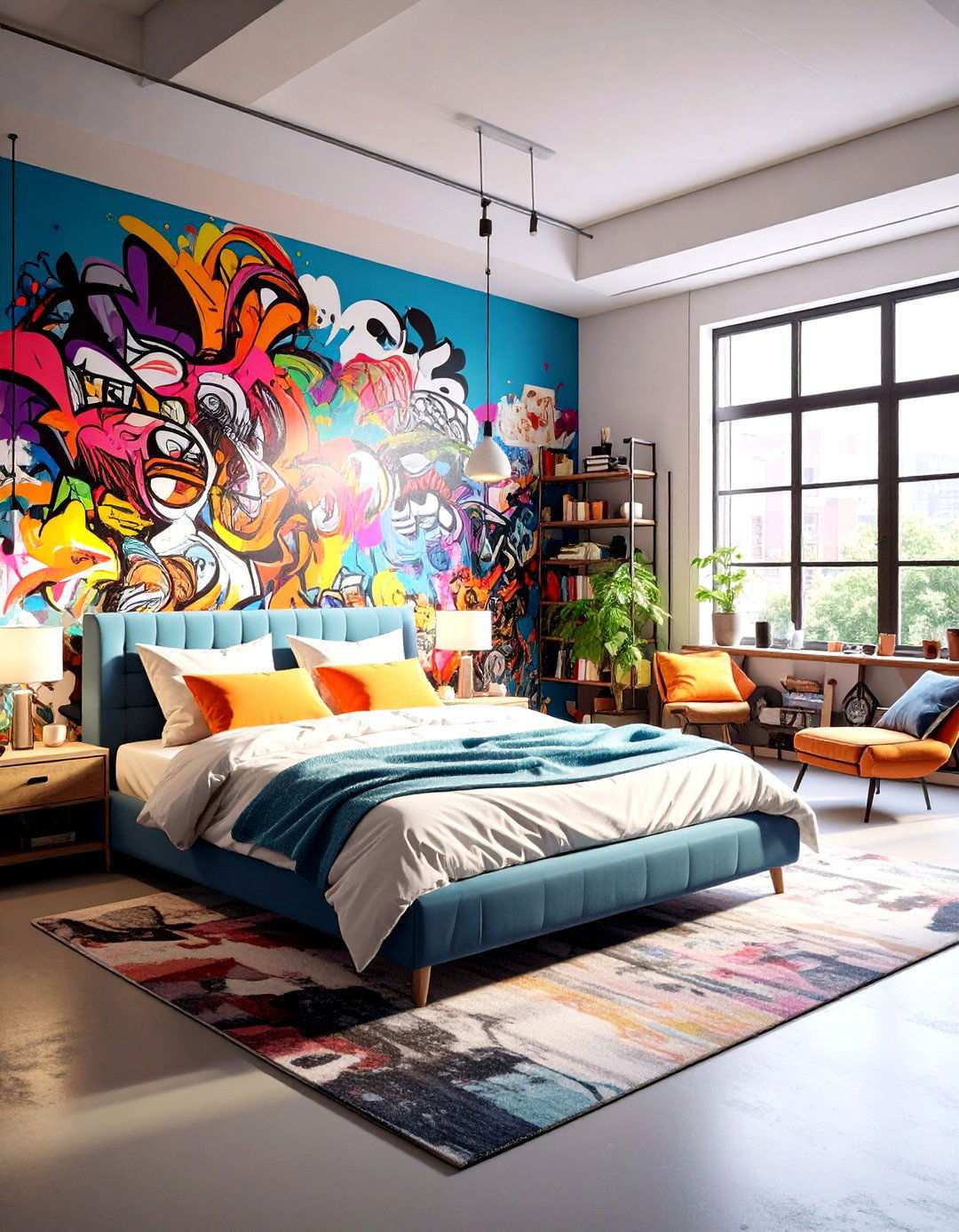 Graffiti Art Accent Wall - 24 Hypebeast Room Decor Ideas