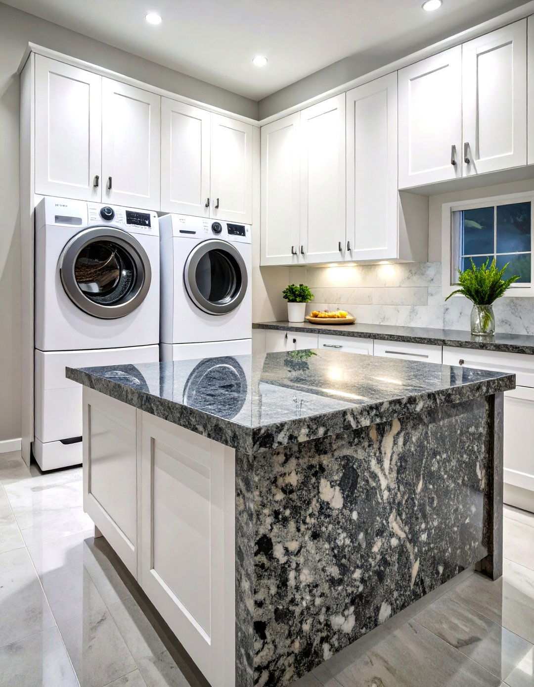 Granite Natural Stone Countertop - 24 Laundry Room Countertop Ideas