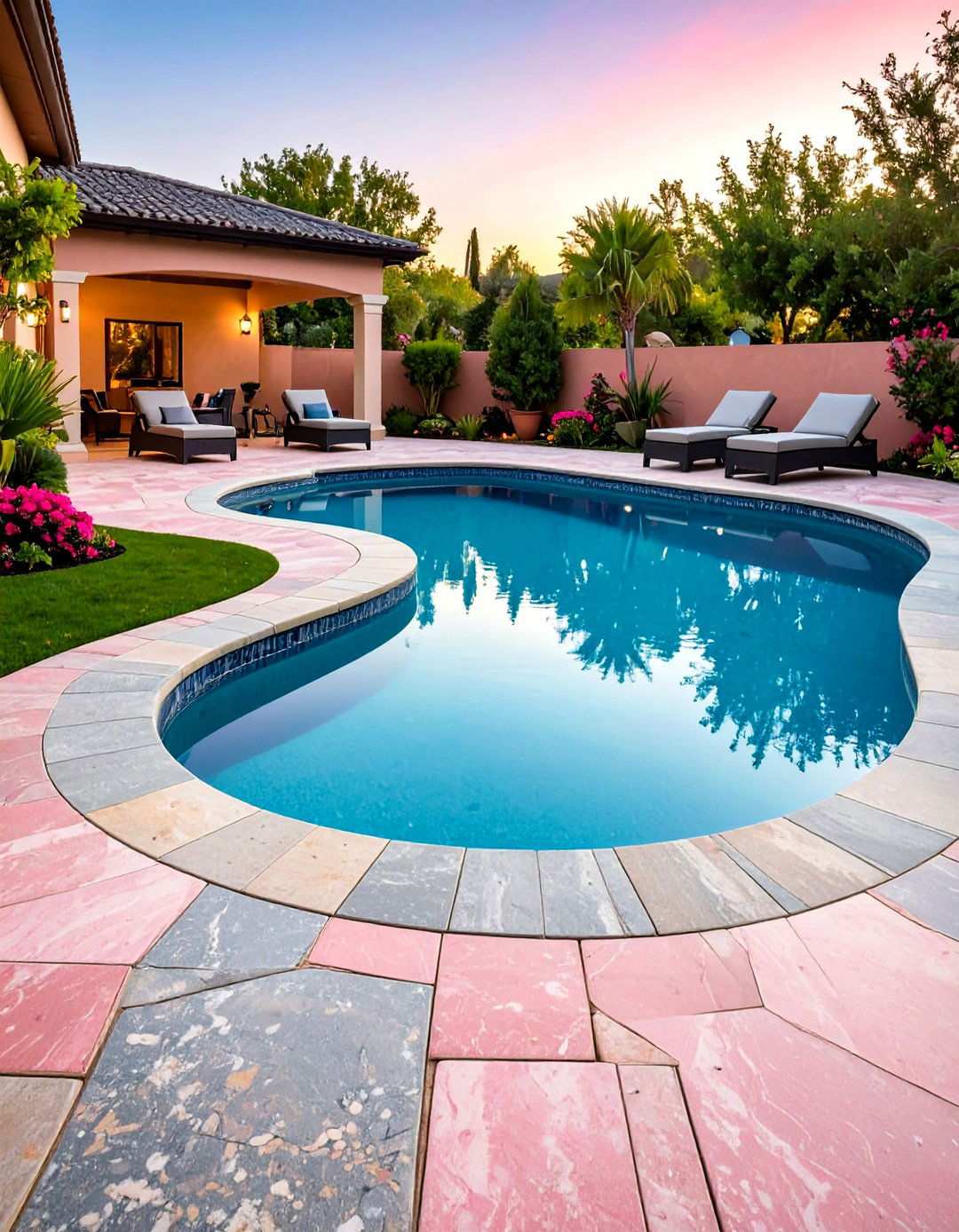 Granite Pool Deck Durability Design - 24 Pavers Around Pool Ideas
