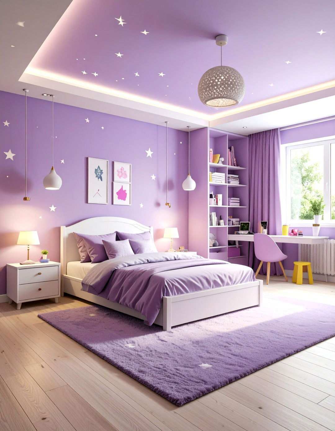 Grape Purple Kids Bedroom - 24 Purple Bedroom Ideas
