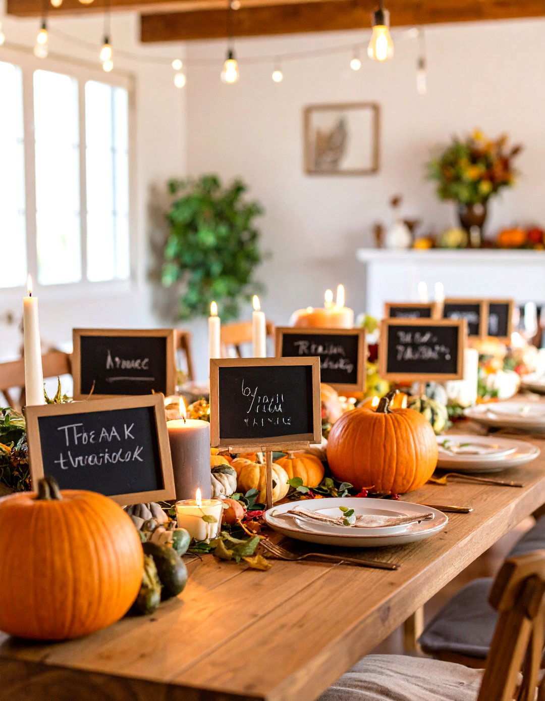 Gratitude Message Displays - 24 Thanksgiving Centerpiece Ideas