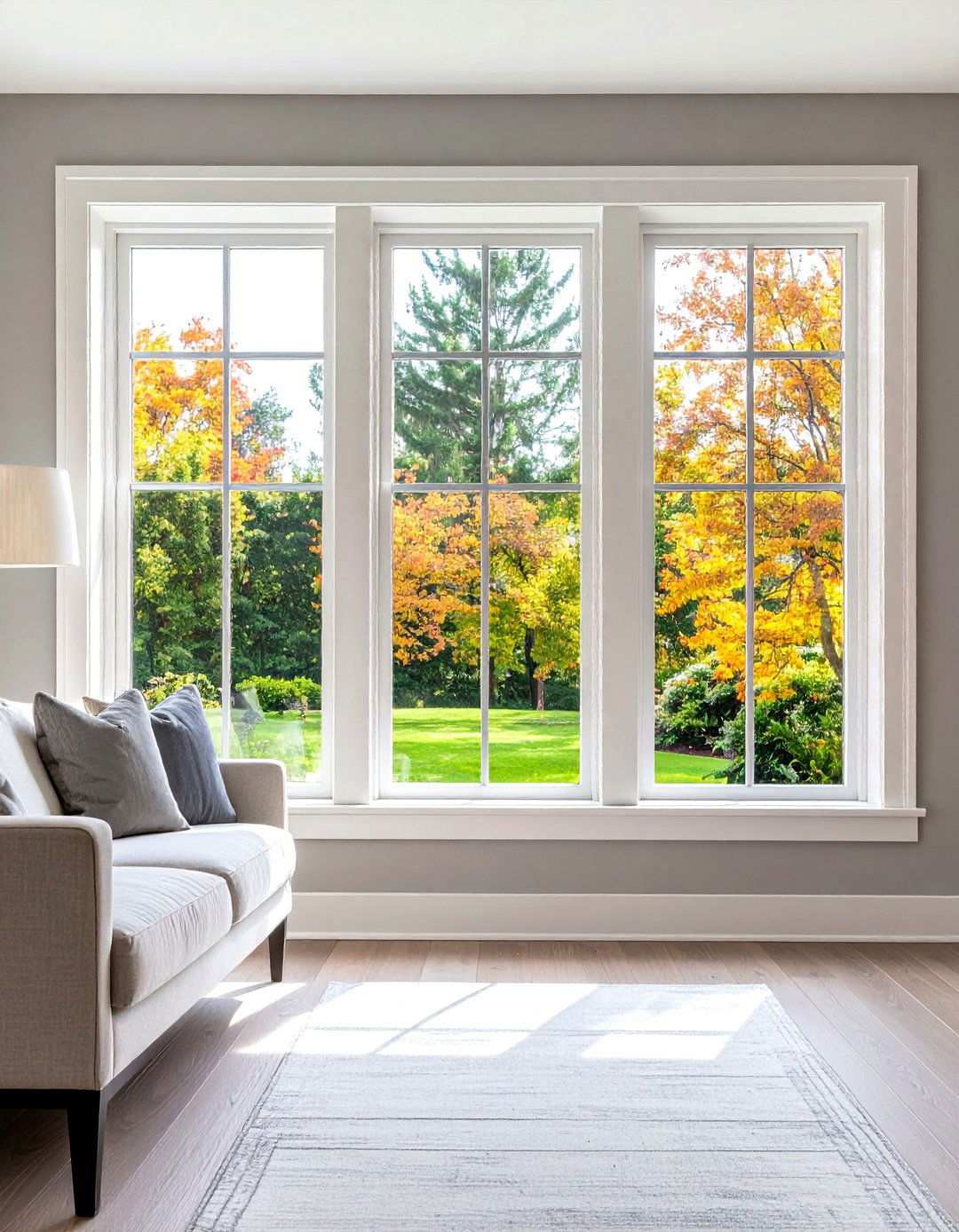 Gray Window Trim - 24 Modern Window Trim Ideas