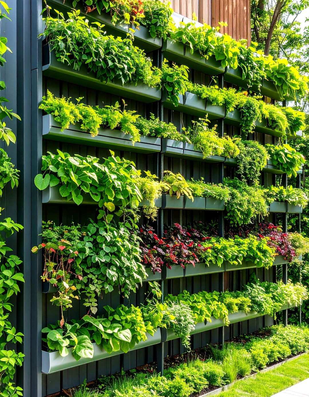 Green Wall Trellis Systems - 24 Temporary Fence Ideas