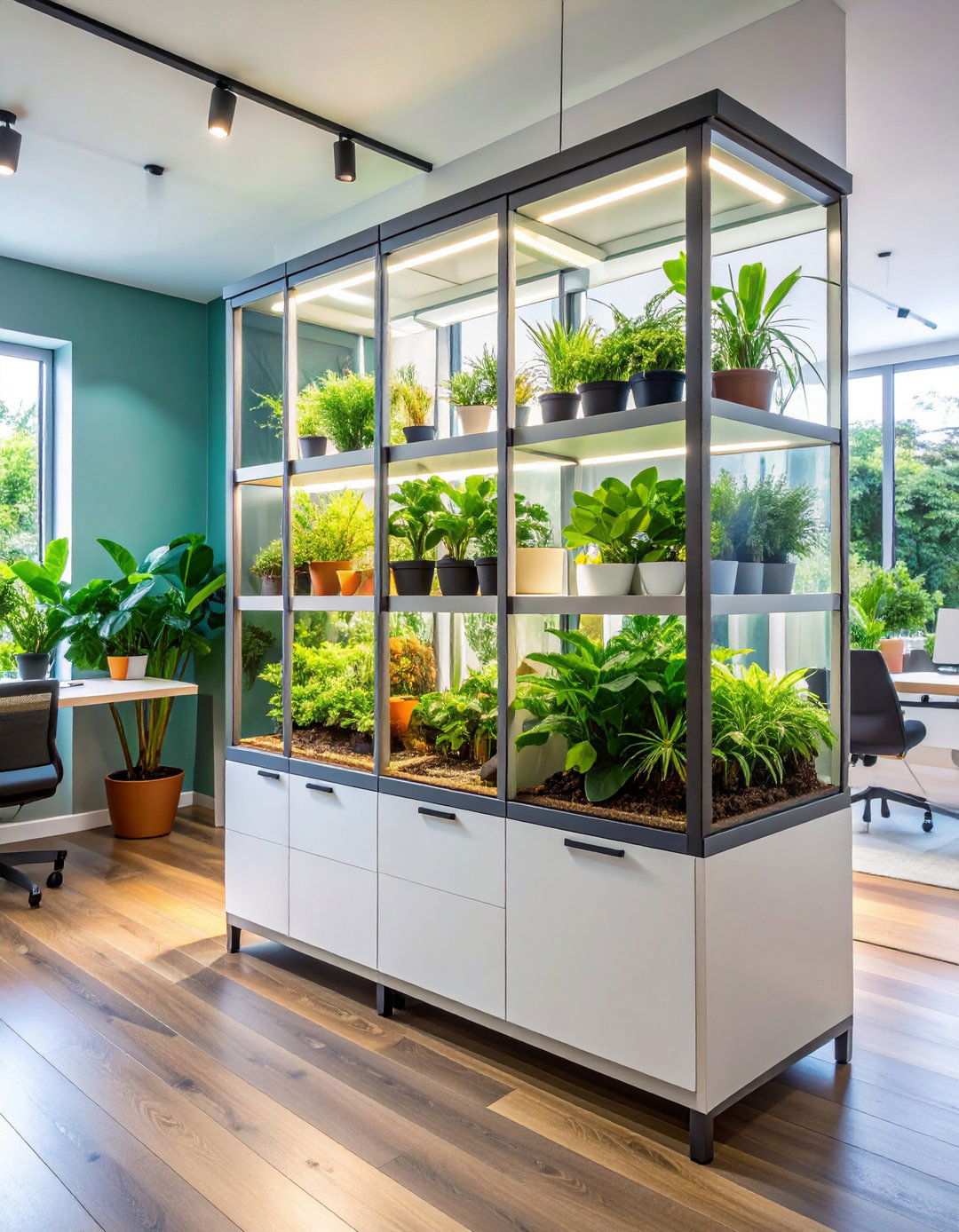 Greenhouse Cabinet Showcases - 24 Plant Room Ideas