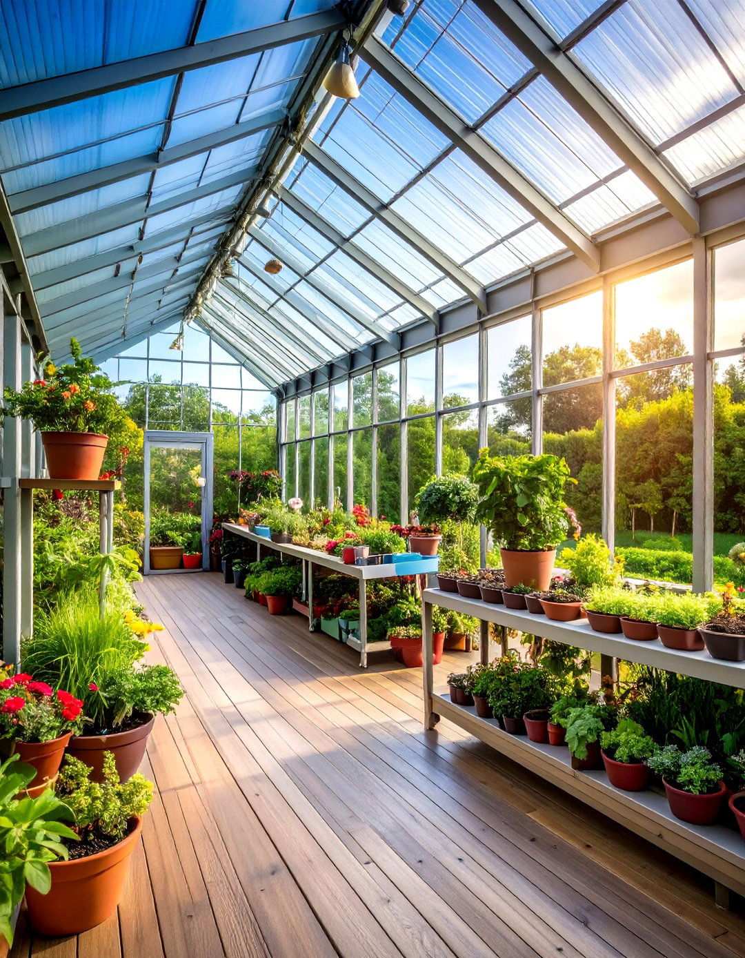 Greenhouse Screened Growing Space - 24 Screened-in Deck Ideas