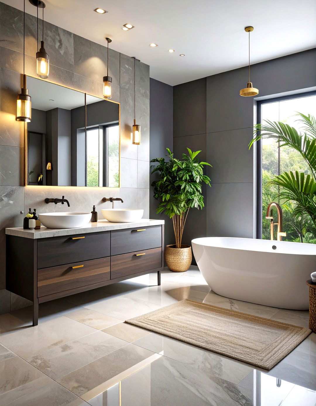 Greige Bathroom Sophistication - 24 Neutral Bathroom Ideas