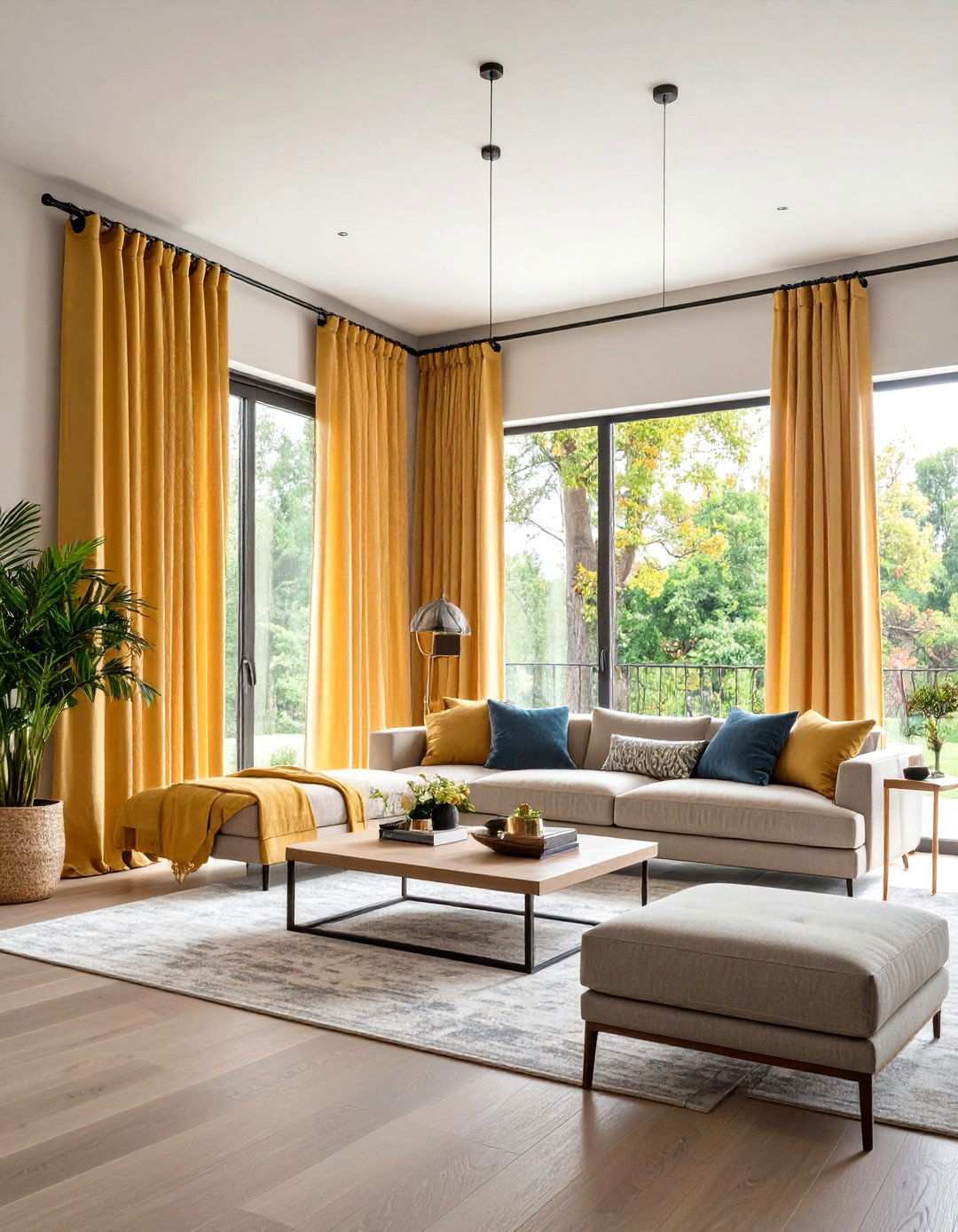 Grommet Top Curtains - 24 Sliding Door Curtain Ideas