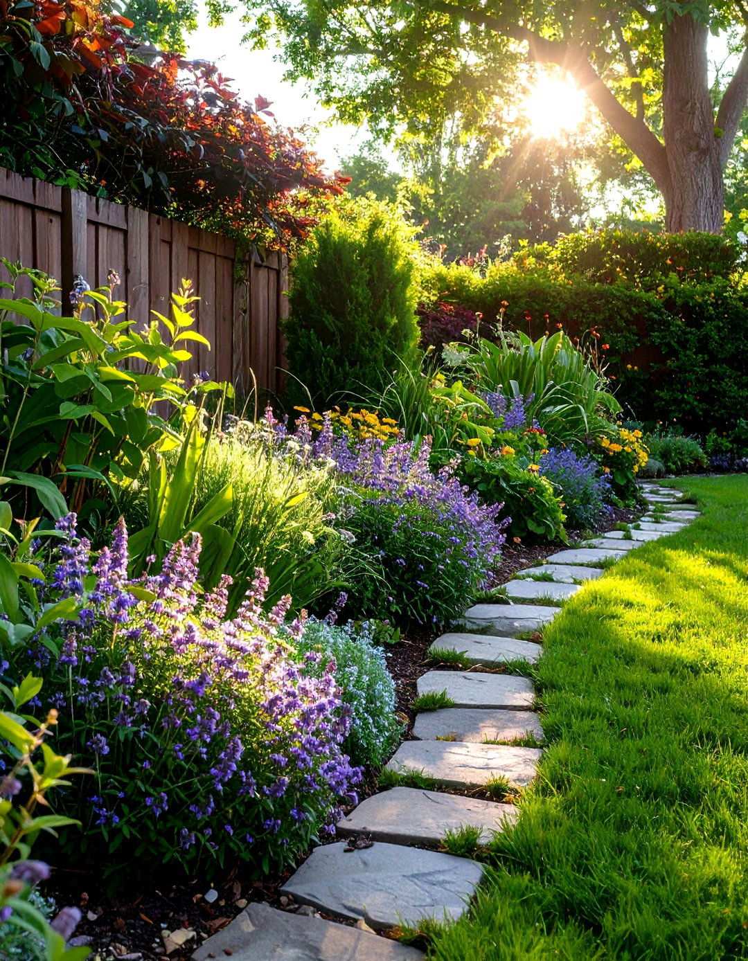 Groundcover Carpet Border - 24 Low Maintenance Garden Border Ideas