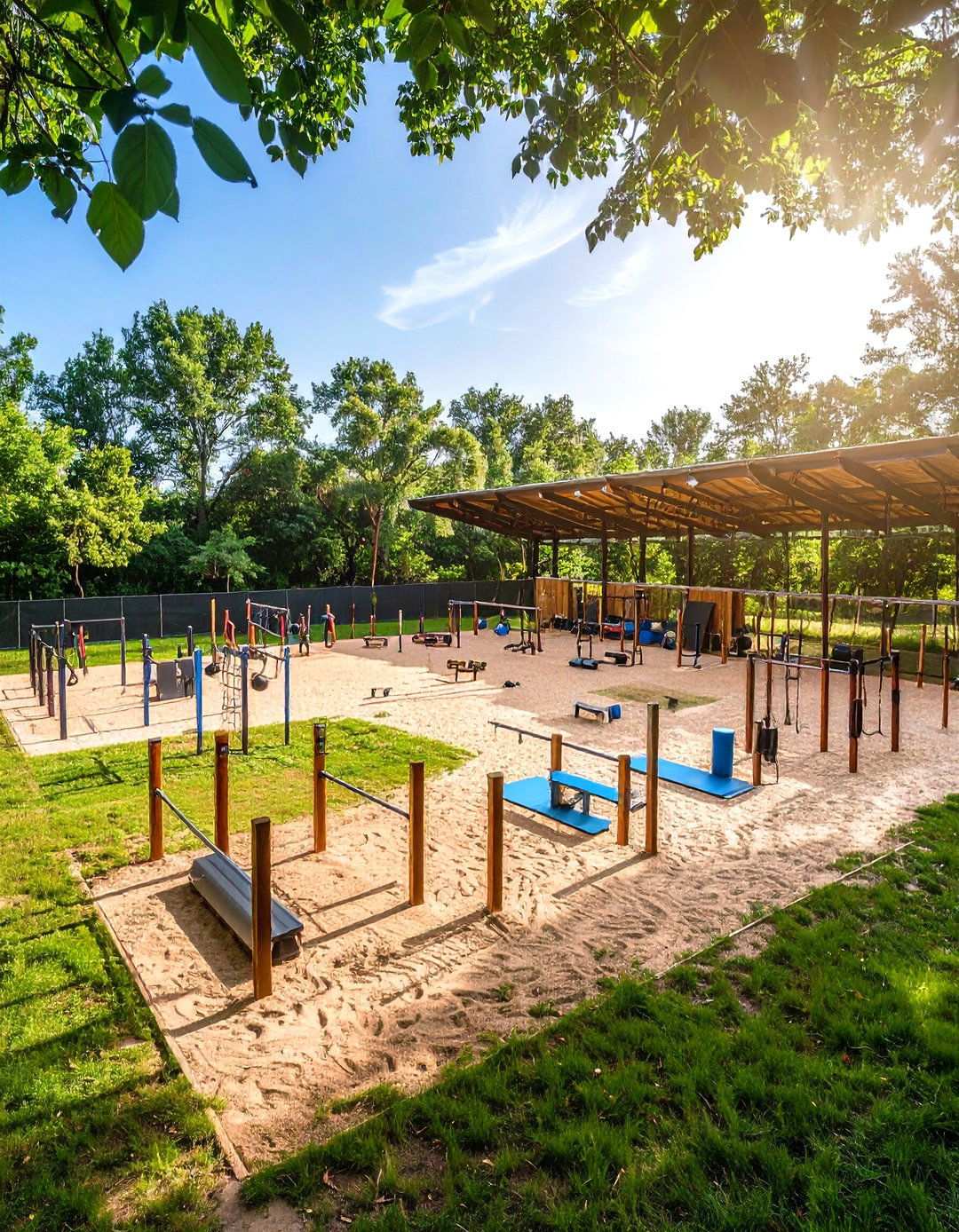 Group Fitness and Boot Camp Arena - 24 Outdoor Gym Ideas