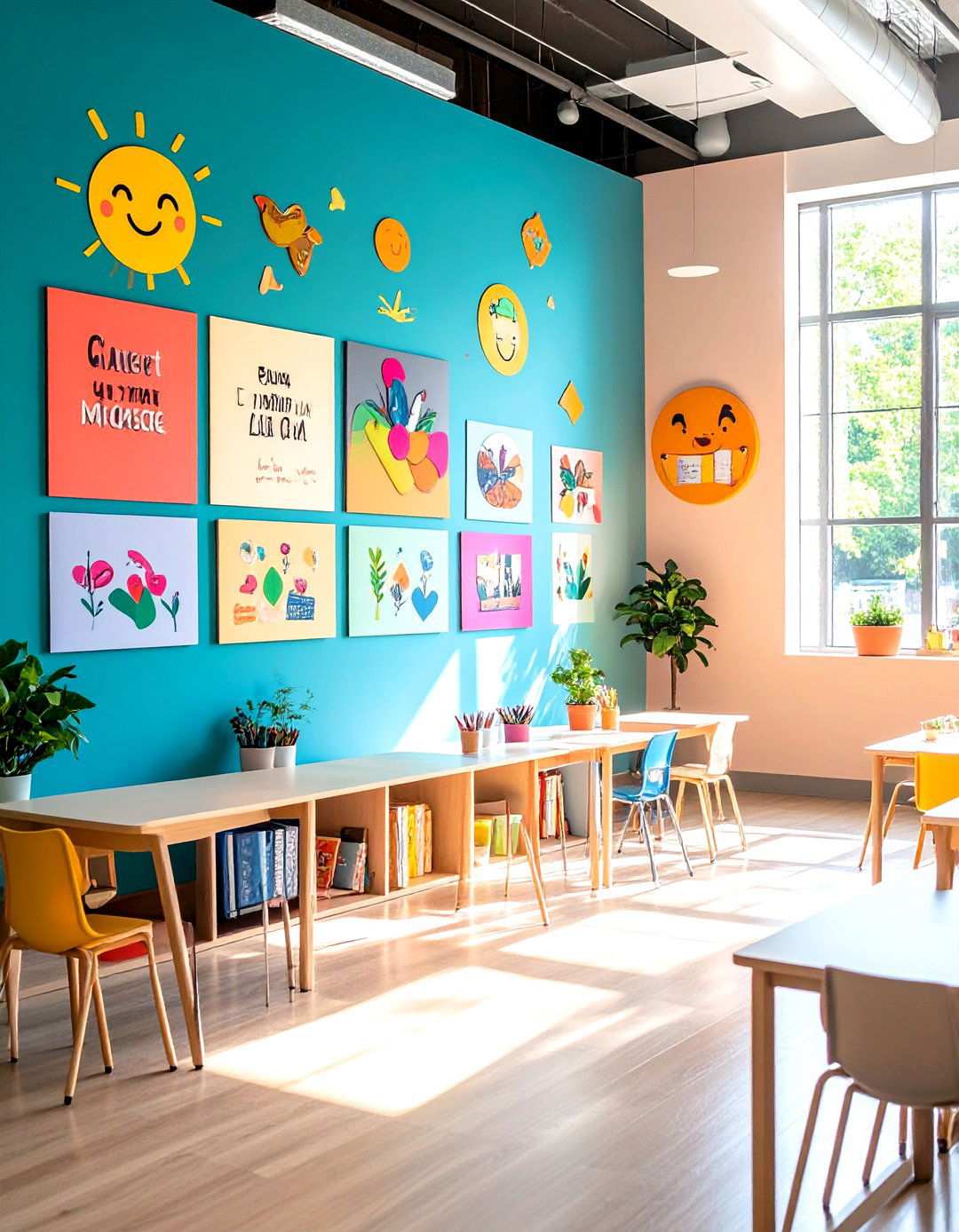Growth Mindset Motivation Center - 24 School Mural Ideas