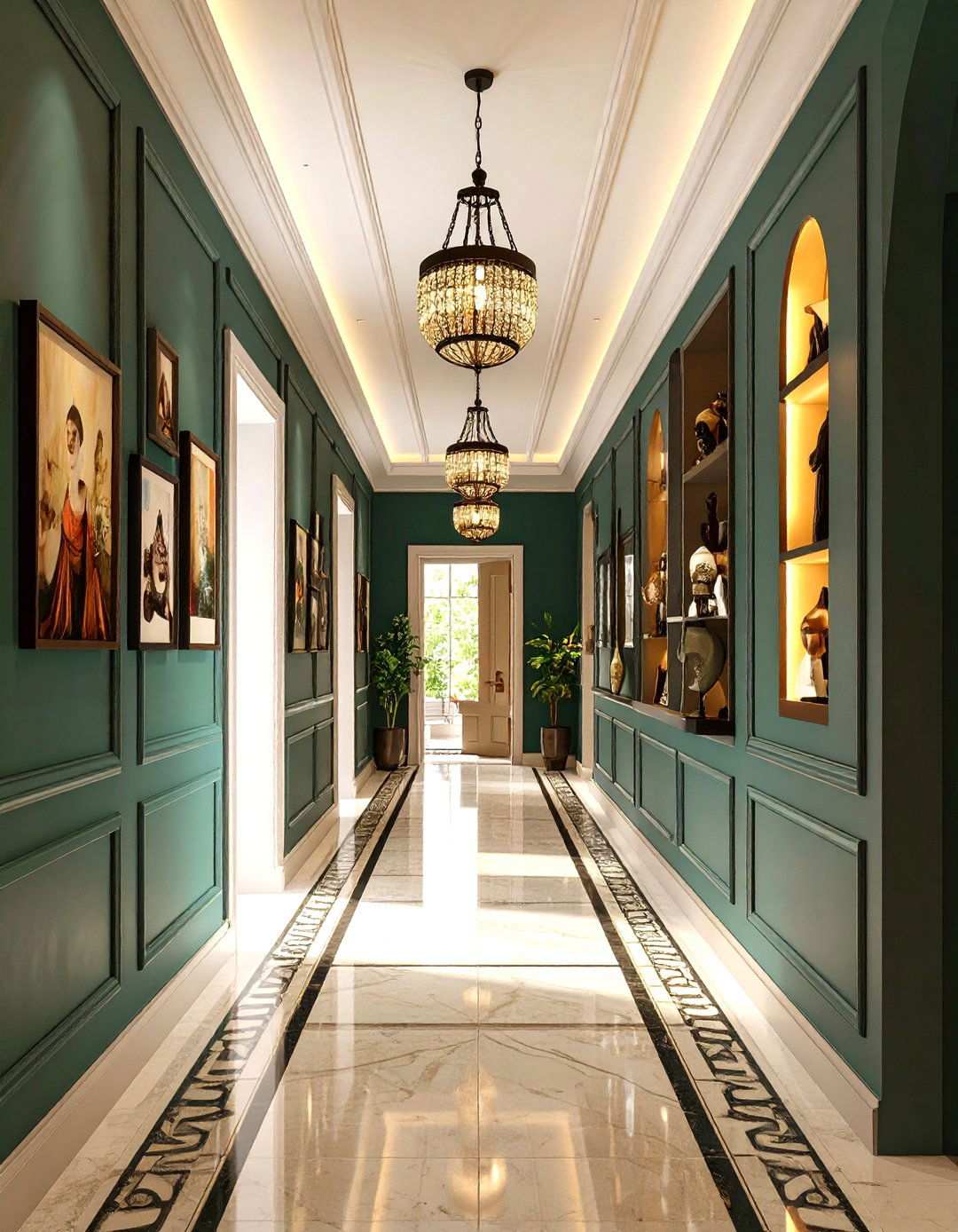 Hallway Display Gallery Niche - 24 Wall Niche Ideas