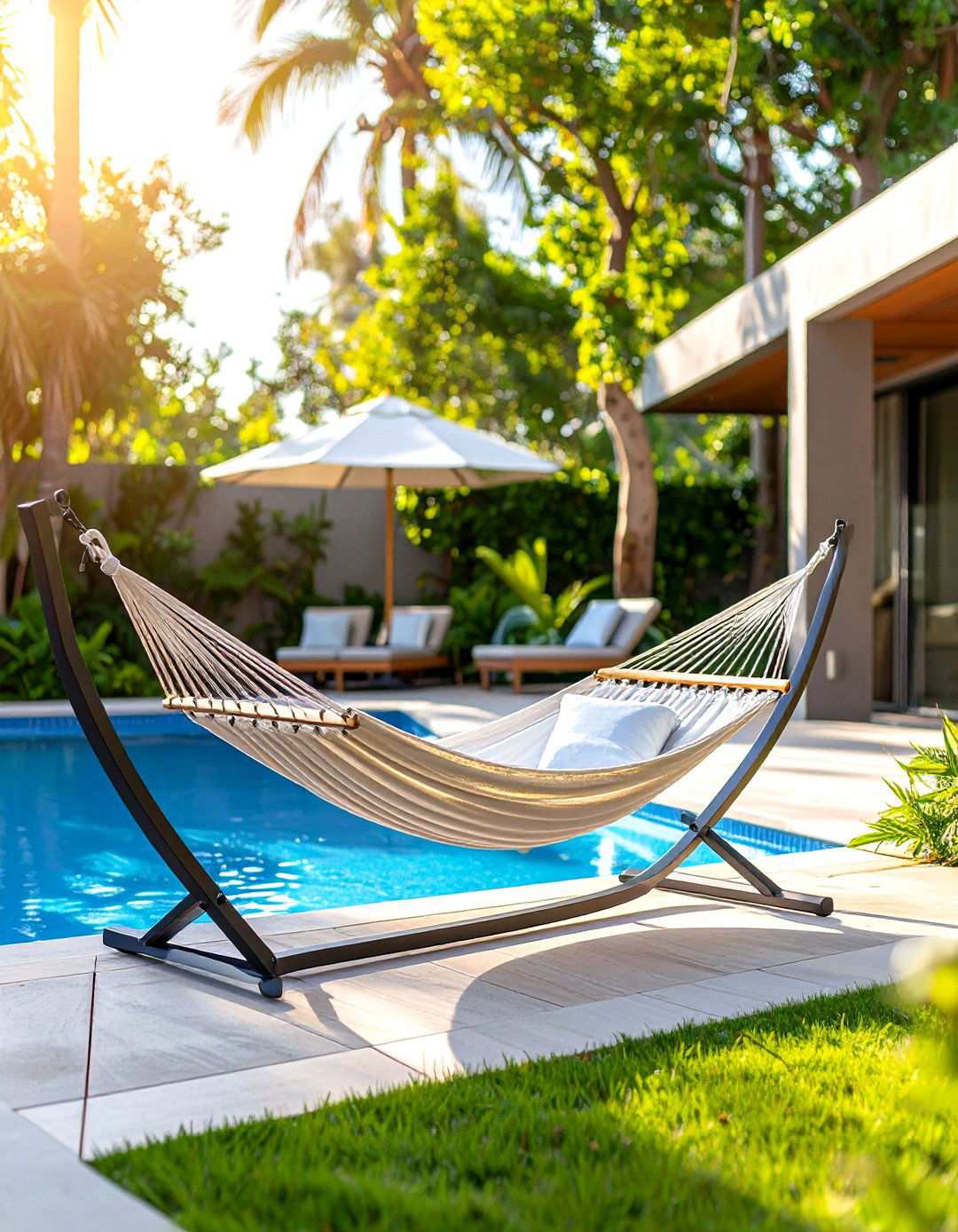 Hammock and Stand Combinations - 24 Pool Furniture Ideas