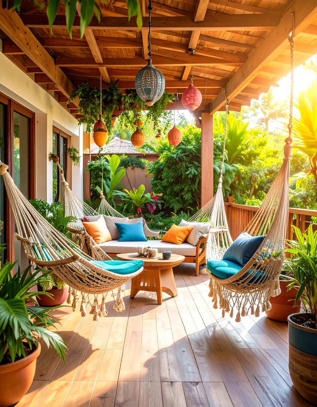 Hammock Haven Patio - 24 Tropical Patio Ideas