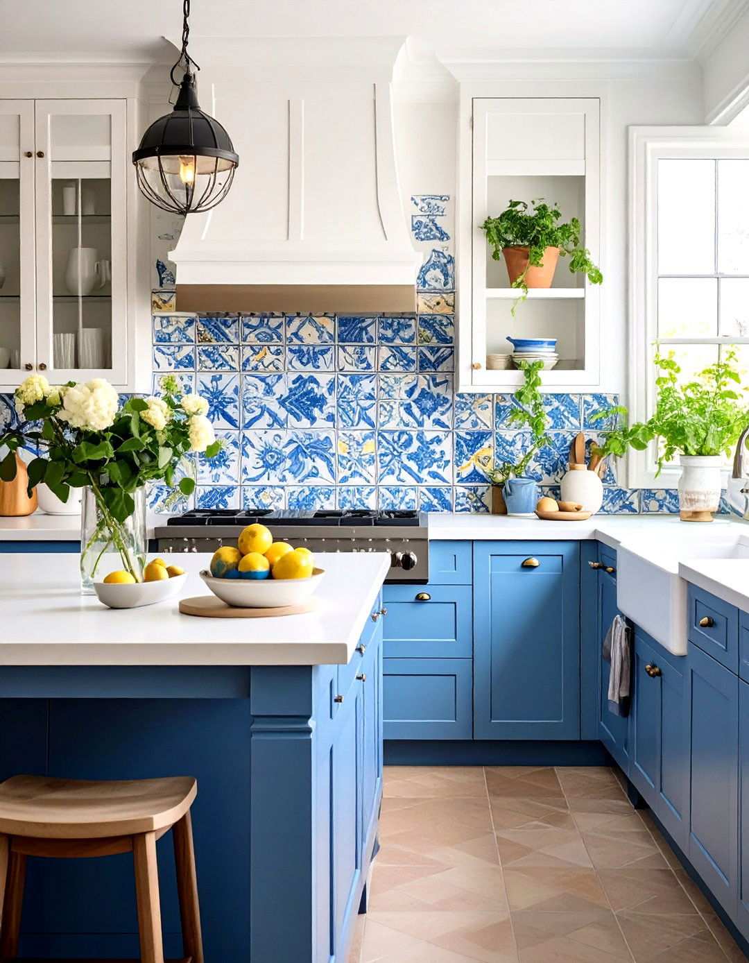 Hand Painted Ceramic Backsplash Designs - 24 Spanish Style Kitchen Ideas