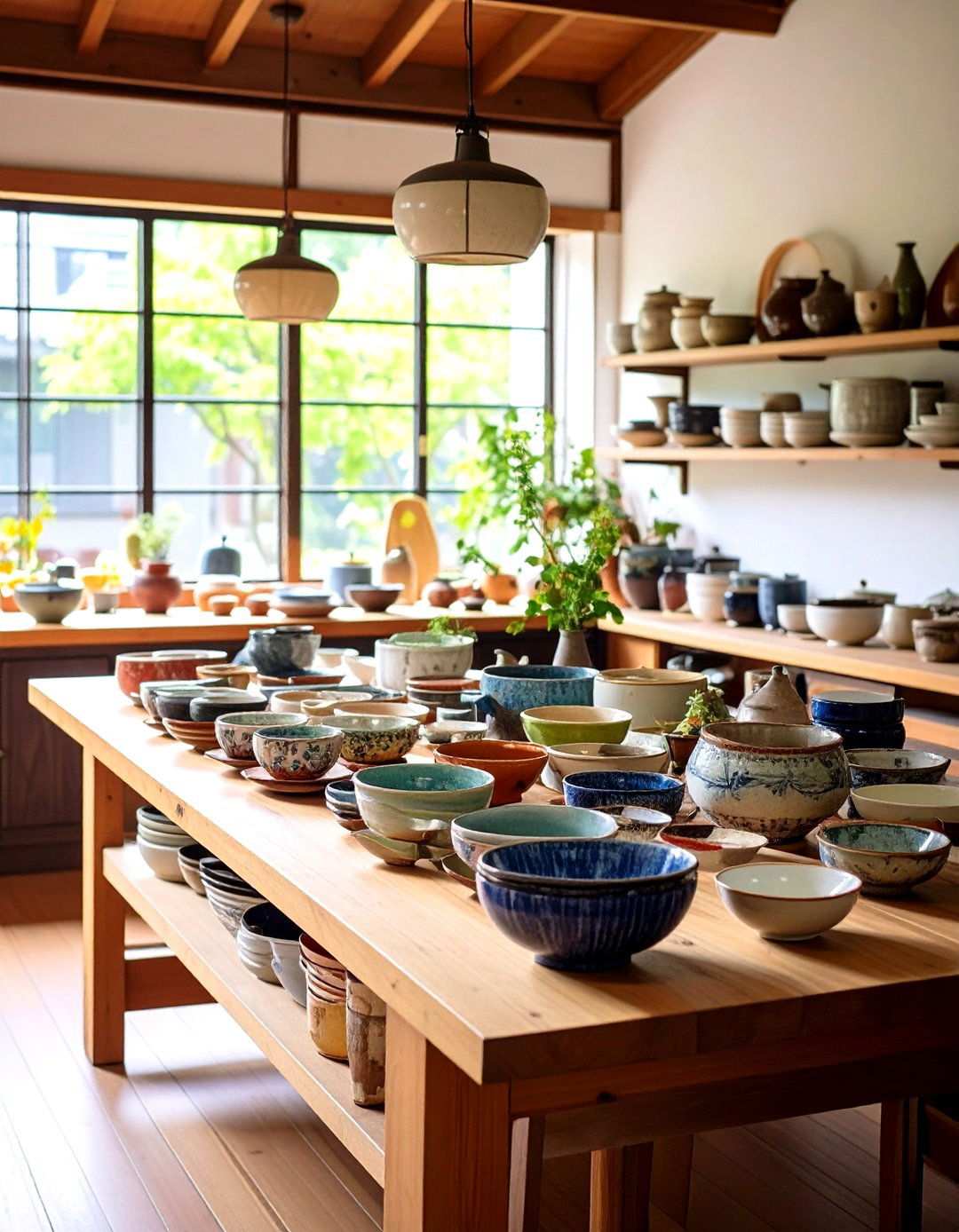 Handcrafted Ceramic Integration and Artisan Elements - 24 Japanese Style Kitchen Ideas