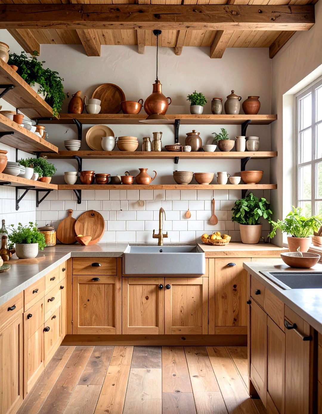 Handcrafted Ceramic Kitchen - 24 Wabi Sabi Interior Design Ideas