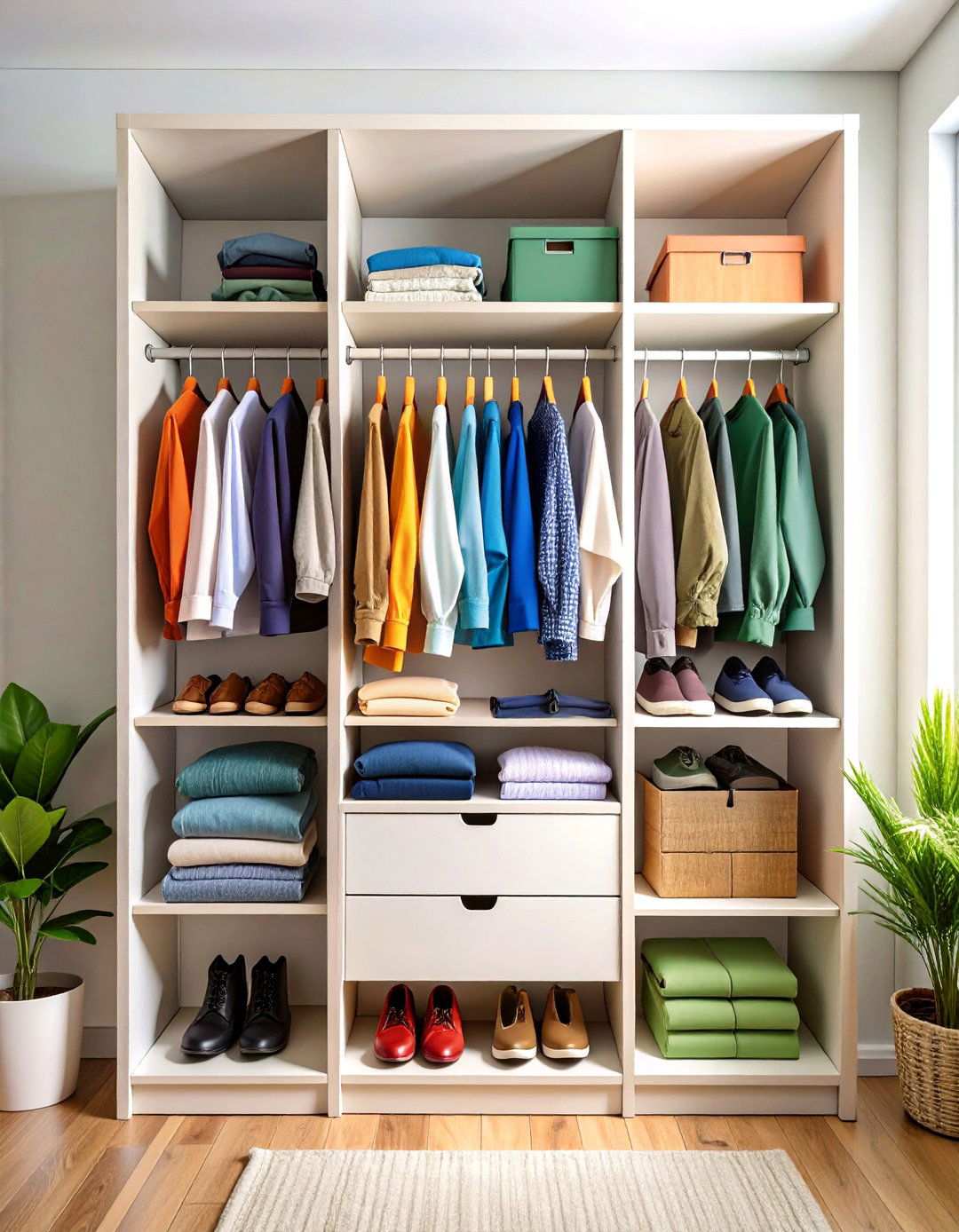 Hanging Closet Organizer System - 24 Small Closet Storage Ideas