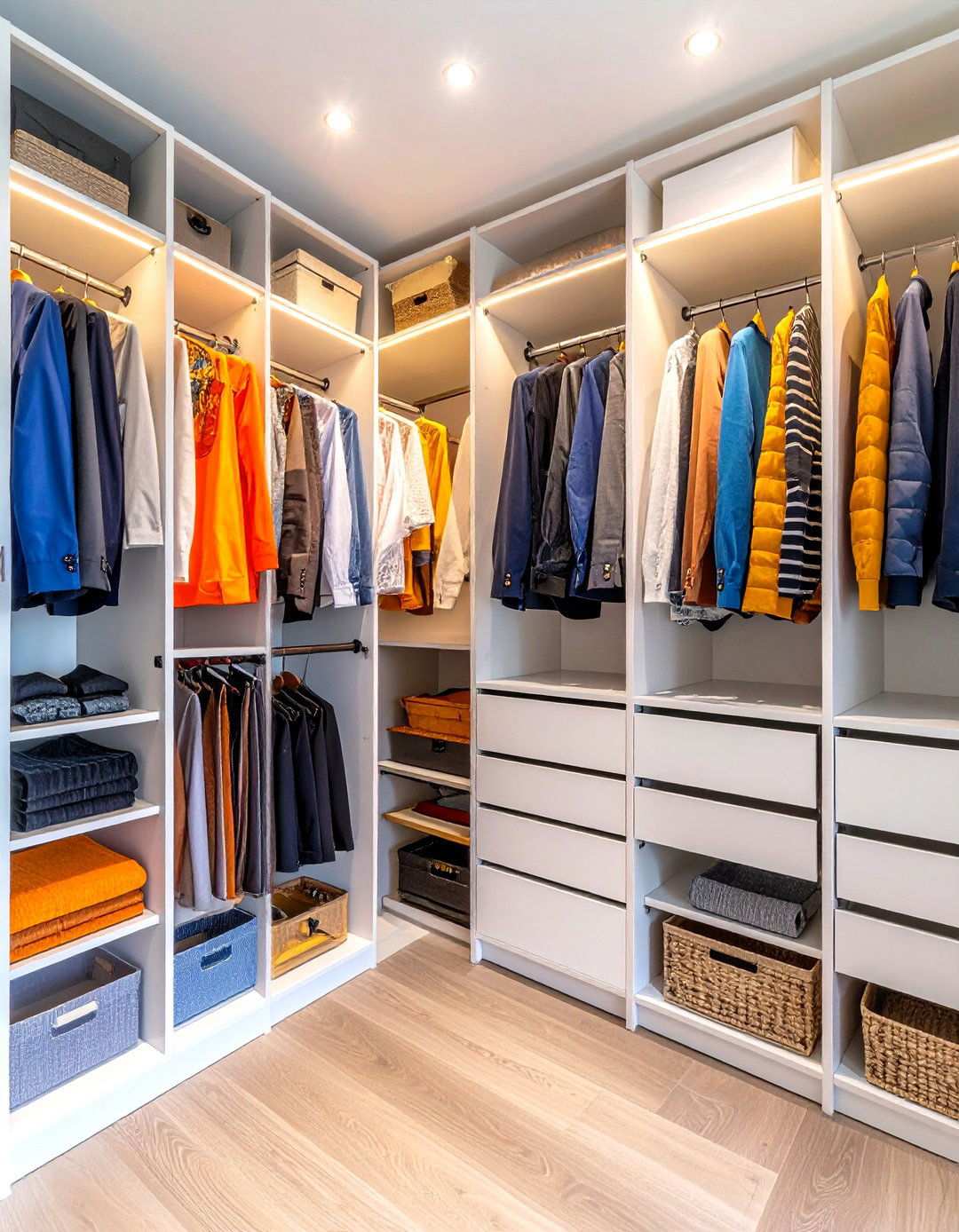 Hanging Closet Organizer Systems - 24 small bedroom storage ideas