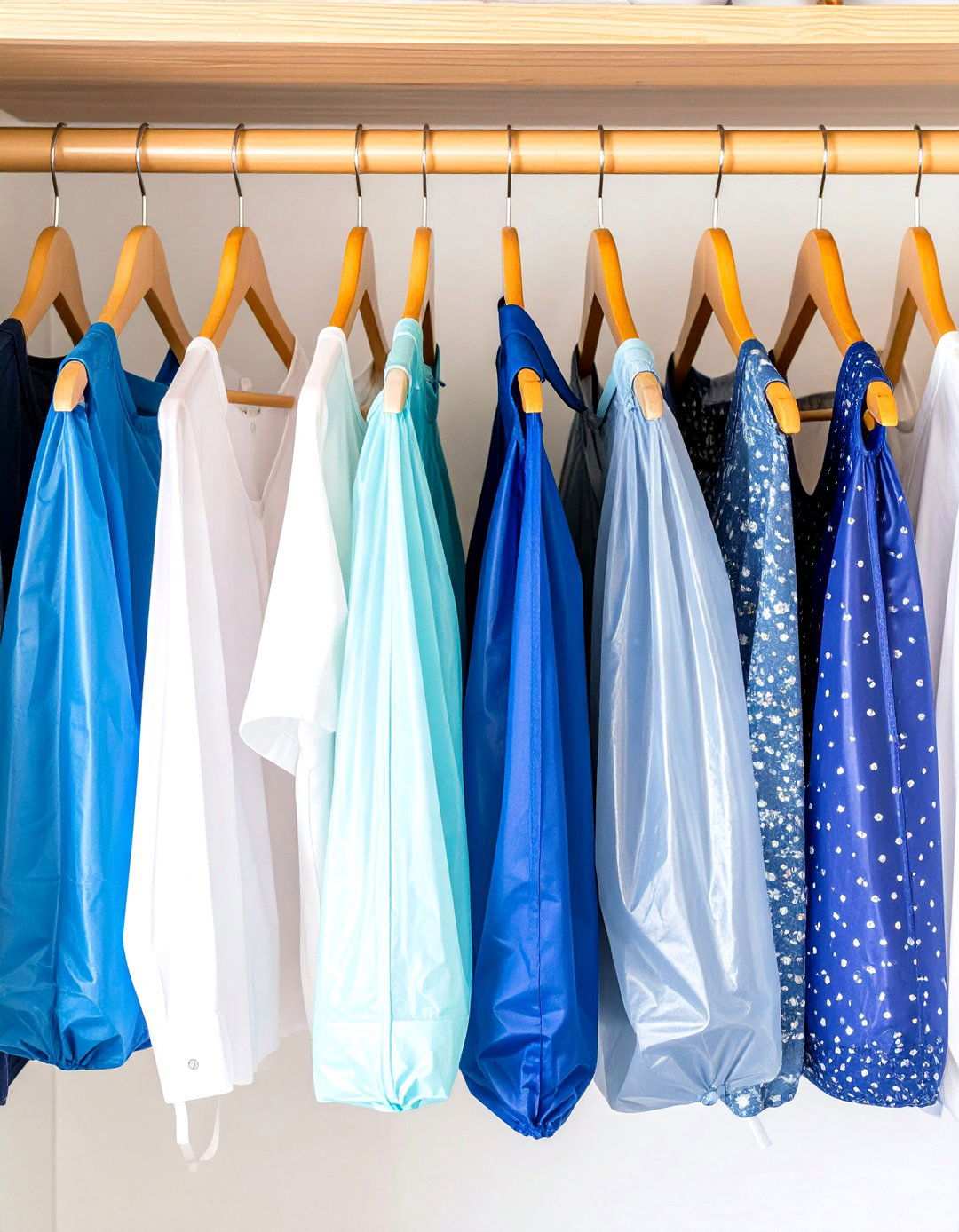 Hanging Garment Bag System - 24 Small Closet Storage Ideas