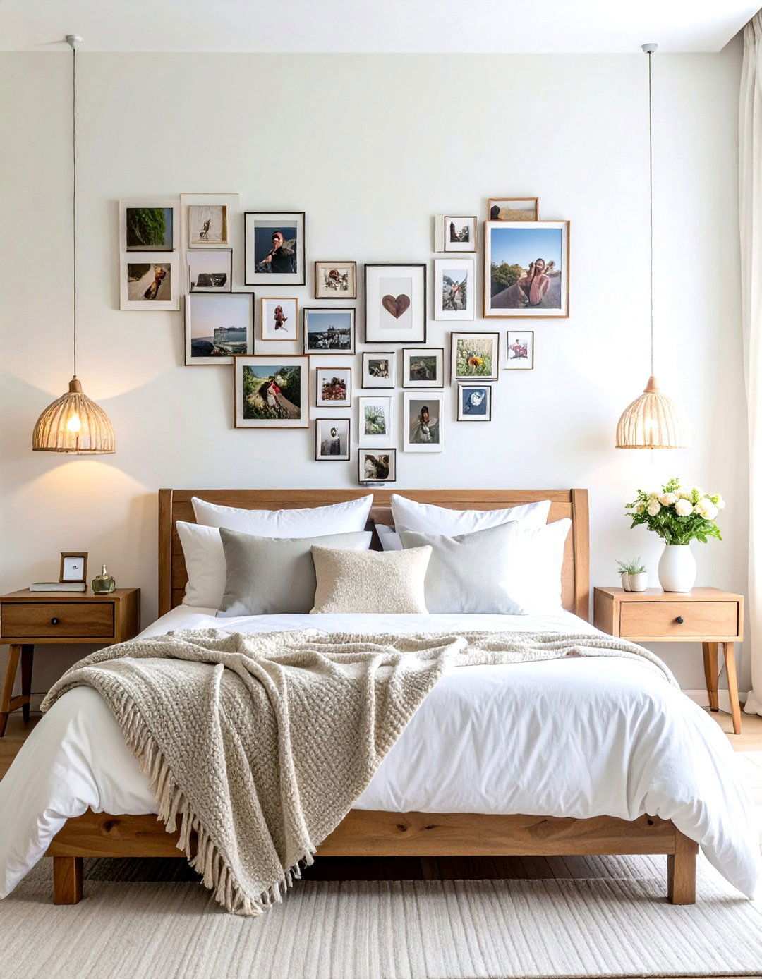 Heart Shape Arrangement - 24 Photo Display Ideas