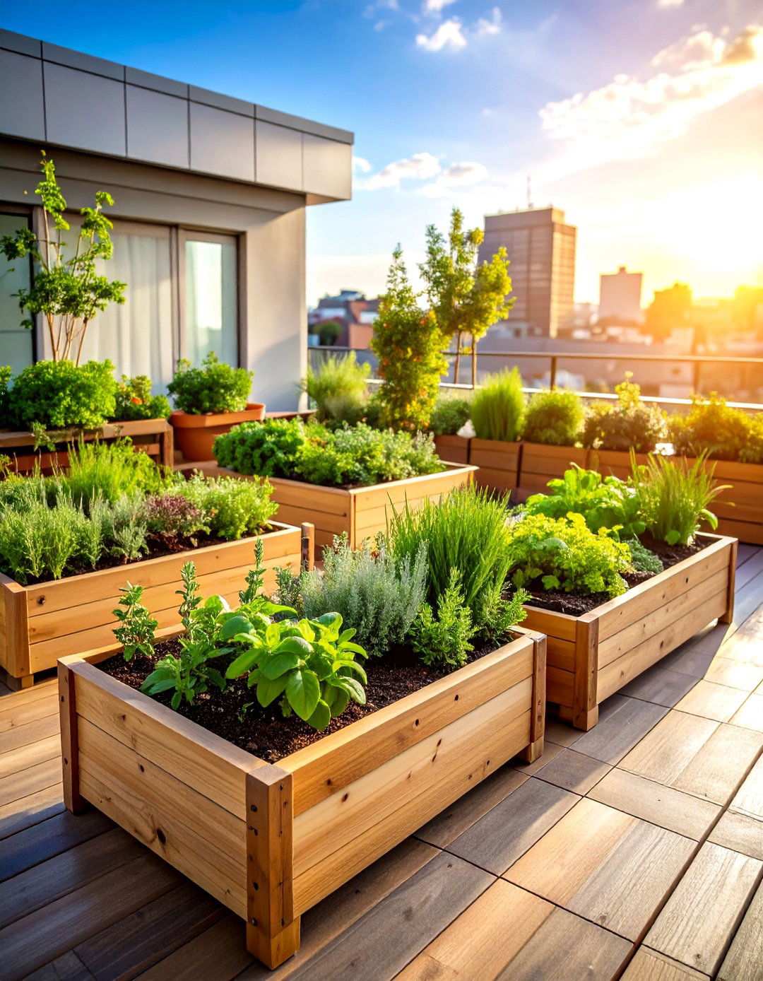 Herb Garden Kitchen Extensions - 24 Rooftop Garden Ideas