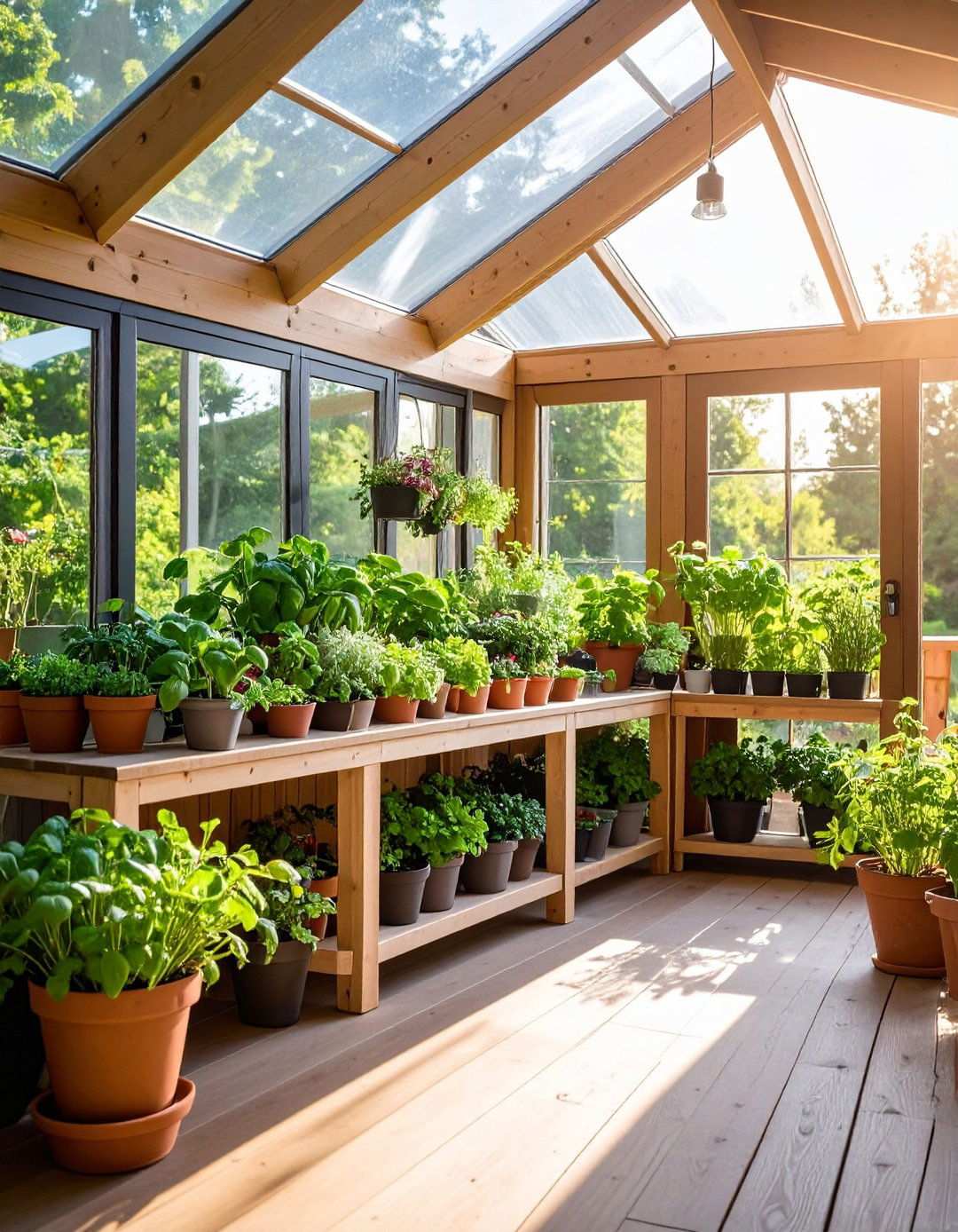 Herb Garden Porch Greenhouse - 24 Porch Greenhouse Ideas