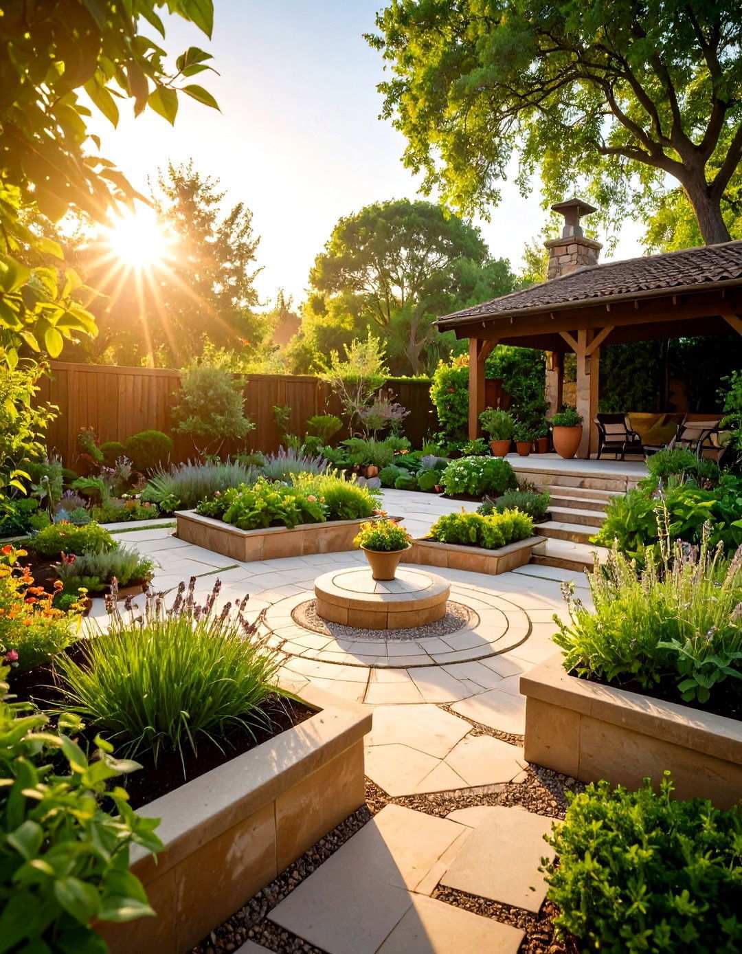 Herb Garden Sanctuary - 24 Mediterranean Garden Ideas