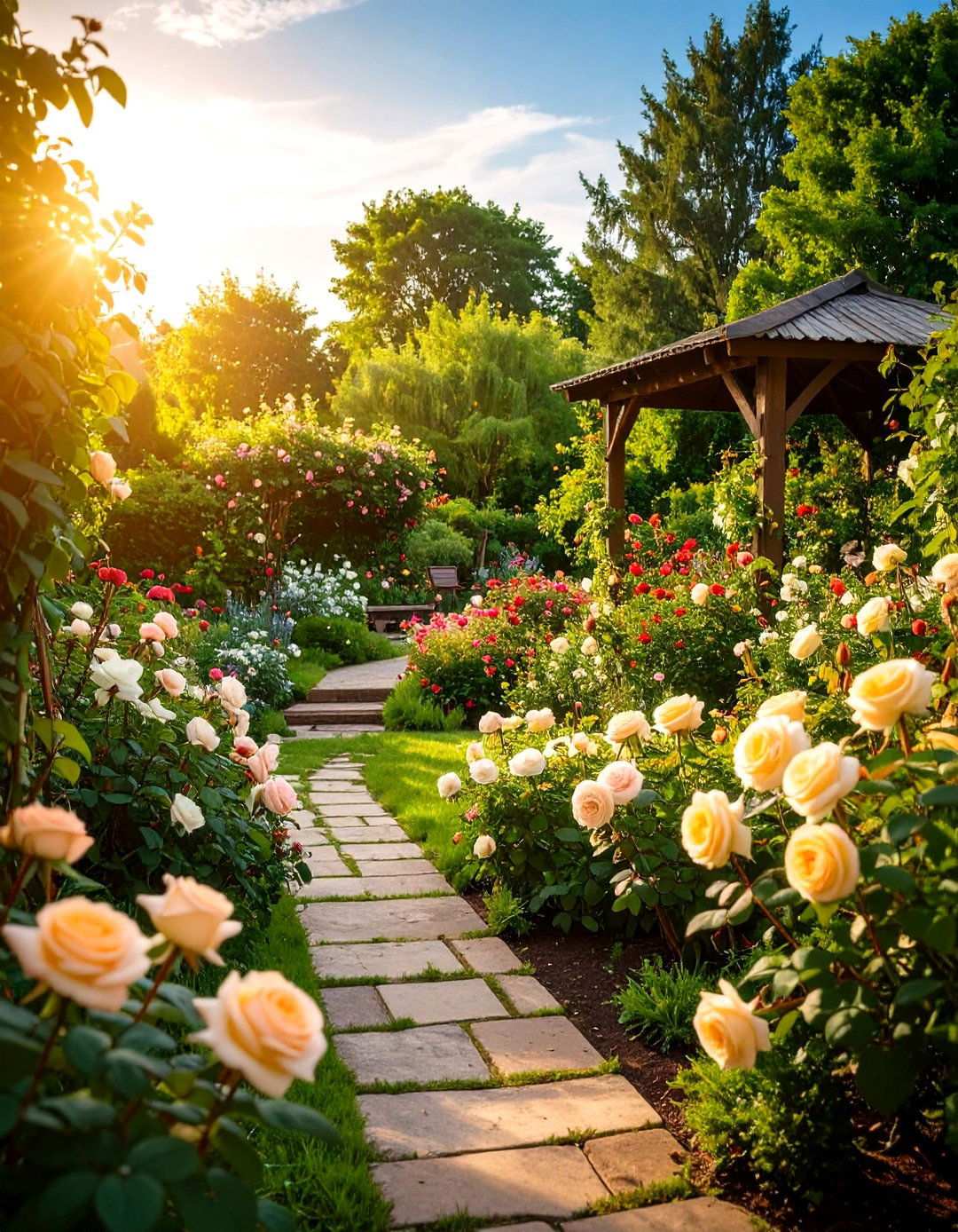 Heritage Rose Collection Display - 24 Rose Garden Ideas