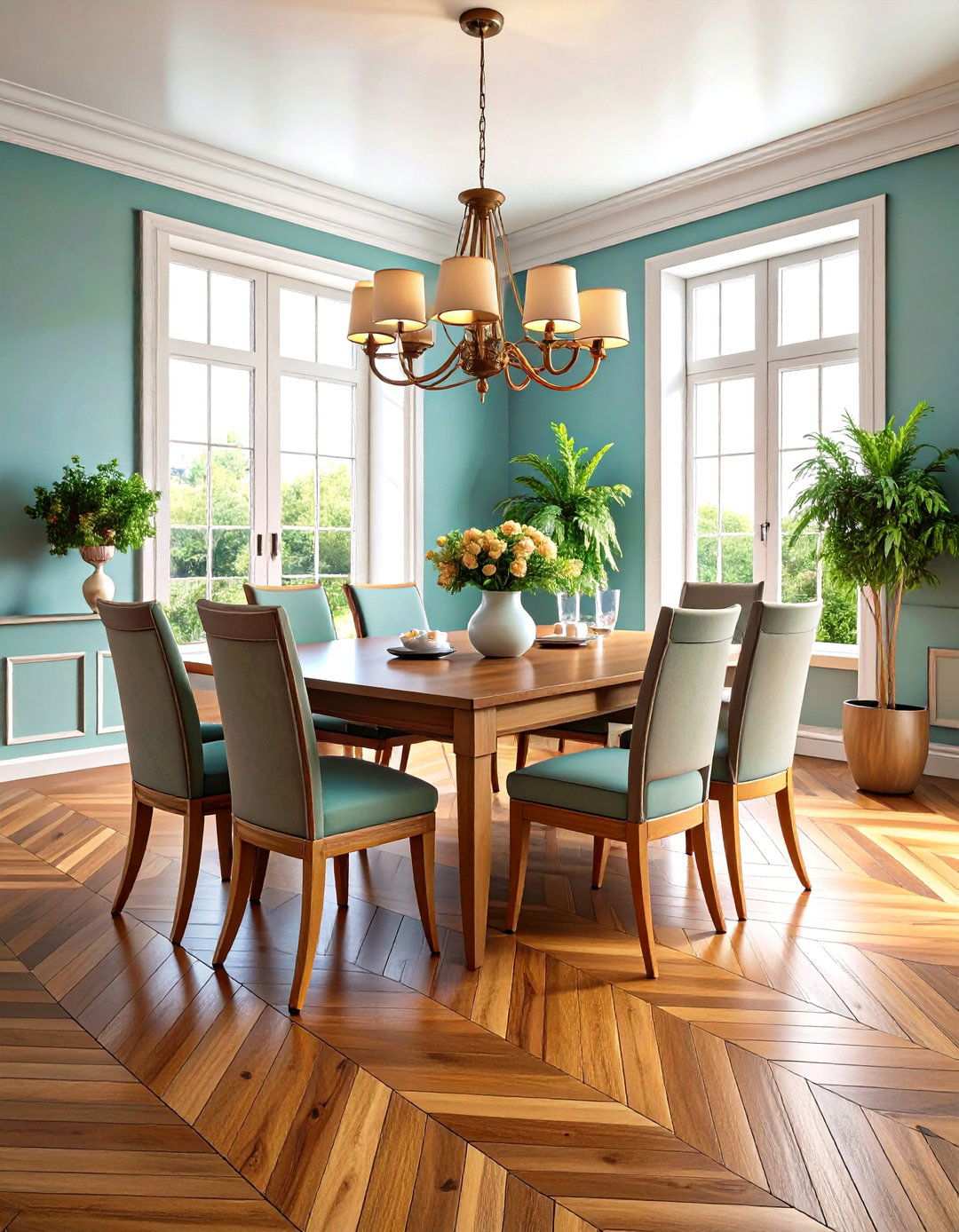 Herringbone Pattern Flooring - 24 Wood Floor Design Ideas