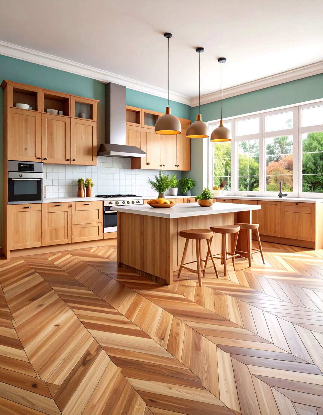 Herringbone Pattern Kitchen Floor Tiles - 24 Kitchen Floor Tile Ideas