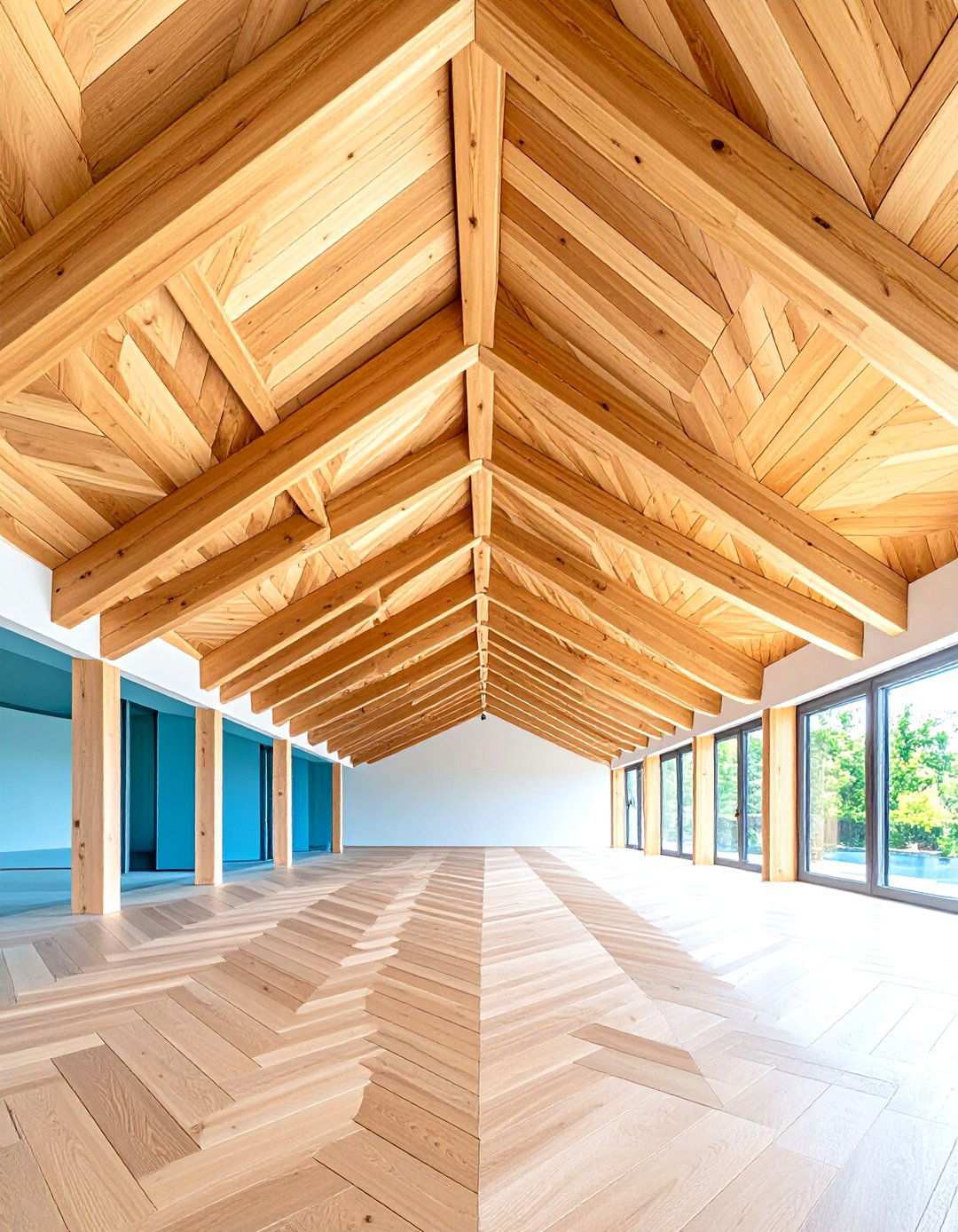 Herringbone Wood Ceiling Layouts - 24 Wood Ceiling Ideas