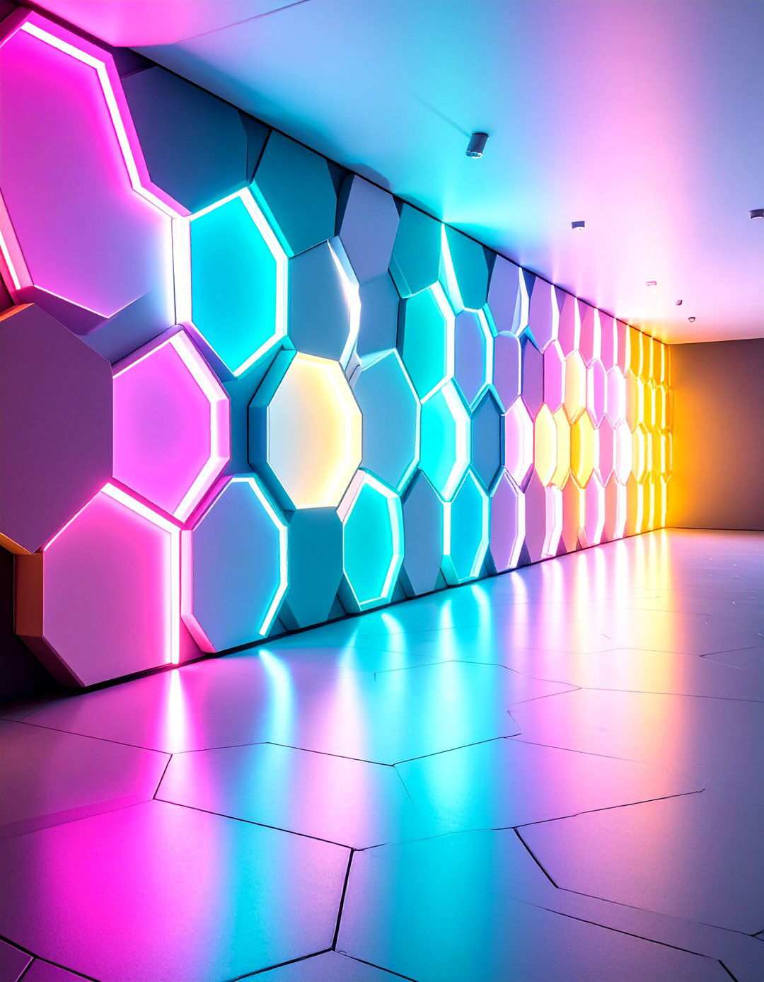 Hexagonal Honeycomb Structures - 24 Wedding Backdrop Ideas
