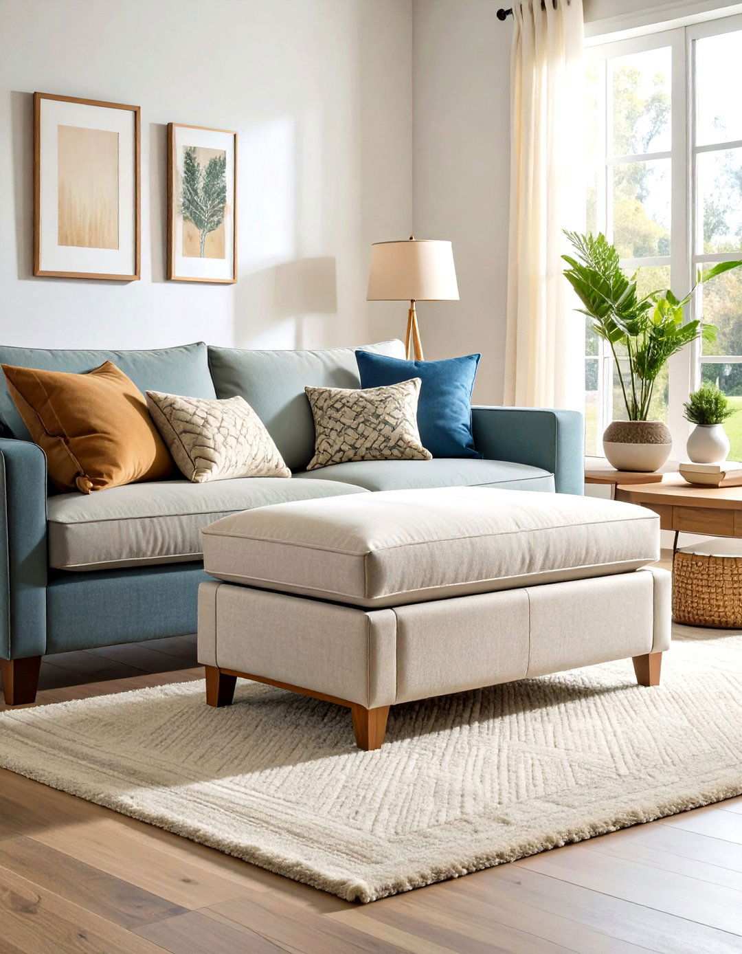 Hidden Ottoman Storage Solutions - 24 Living Room Storage Ideas