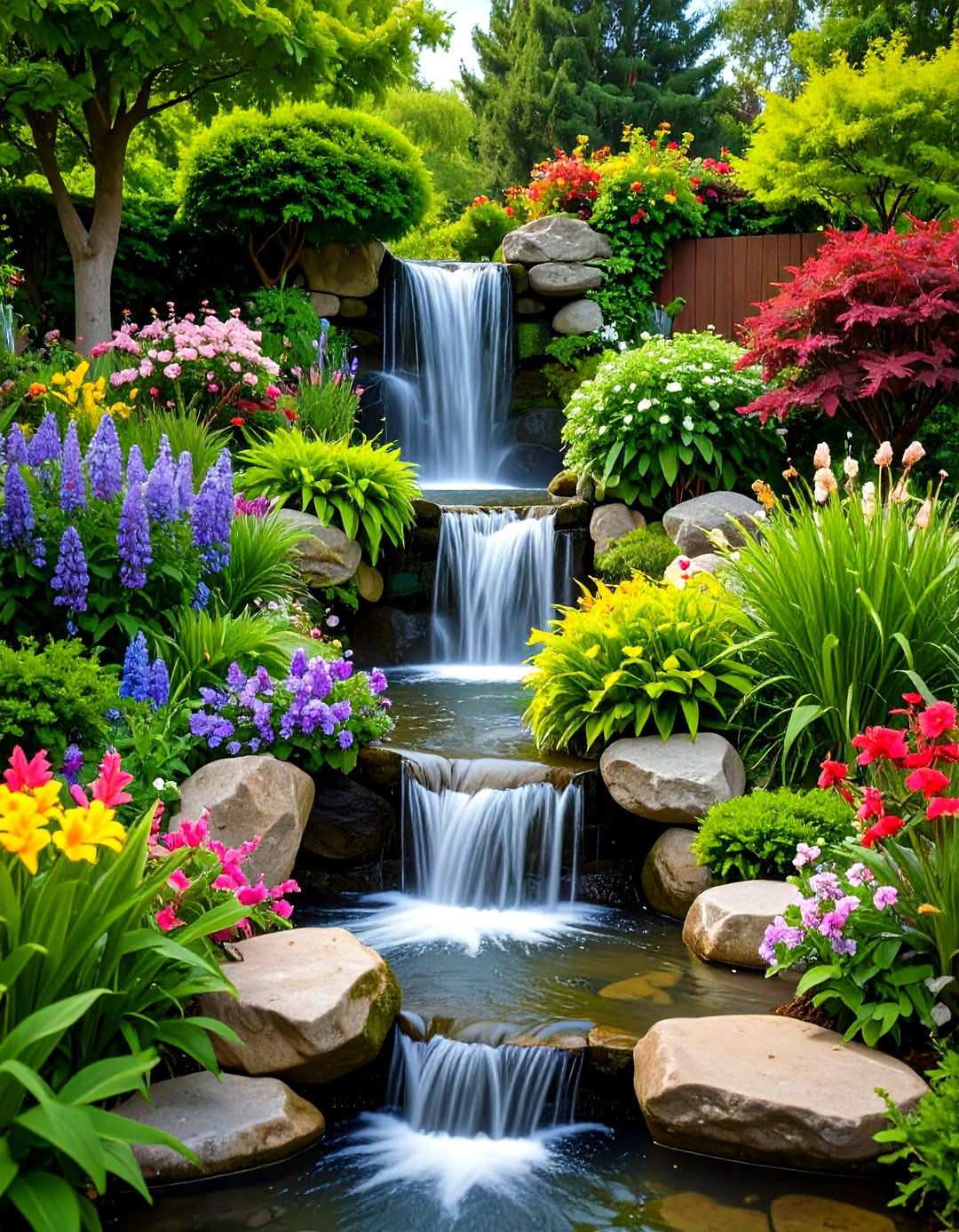 Hidden Source Mystery Waterfall - 24 Pondless Waterfall Ideas