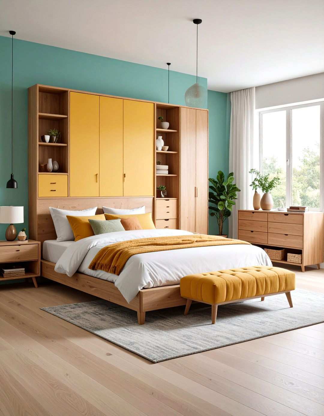 Hidden Storage Solutions - 24 Midcentury Modern Bedroom Decorating Ideas