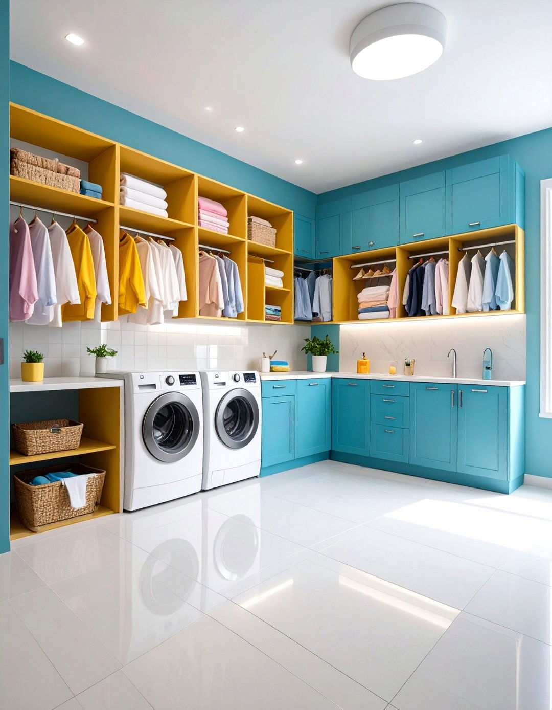 Hidden Storage Solutions - 24 Modern Laundry Room Ideas