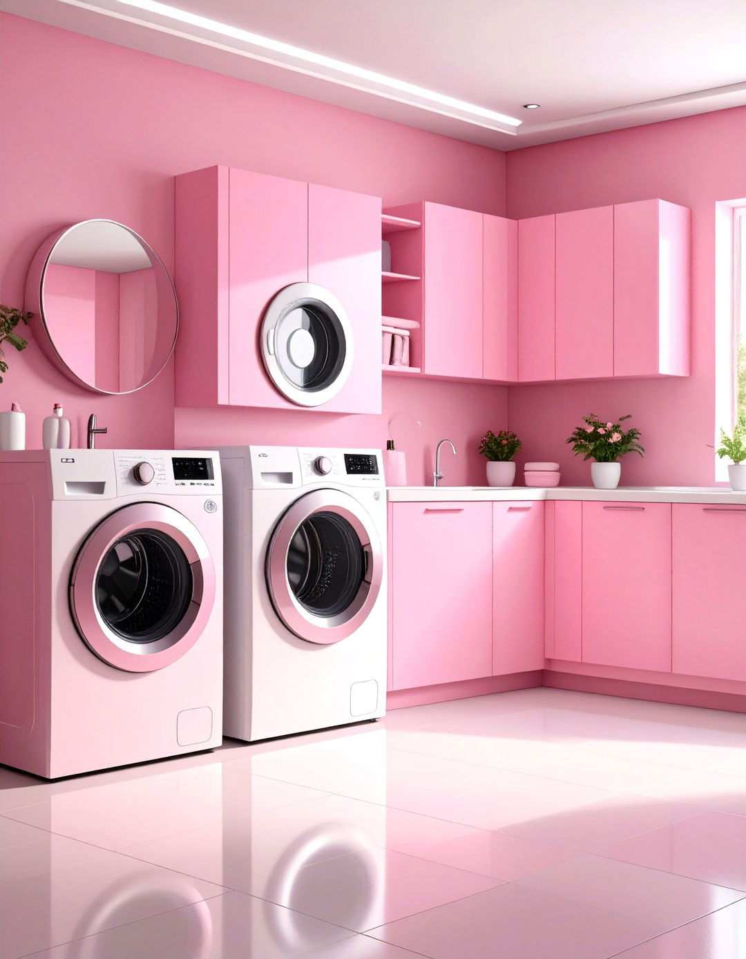 High Tech Automation Center - 24 Modern Laundry Room Ideas