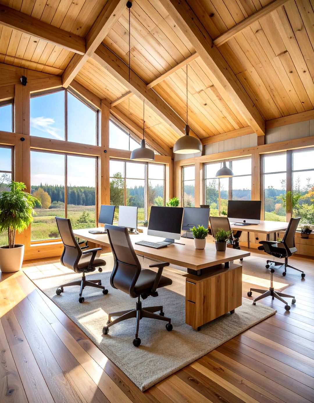 Home Office Pole Barn Studio - 24 Pole Barn Interior Ideas