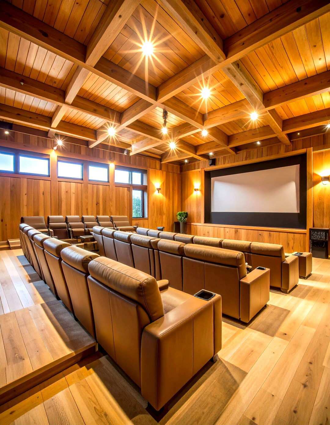 Home Theater Pole Barn Space - 24 Pole Barn Interior Ideas